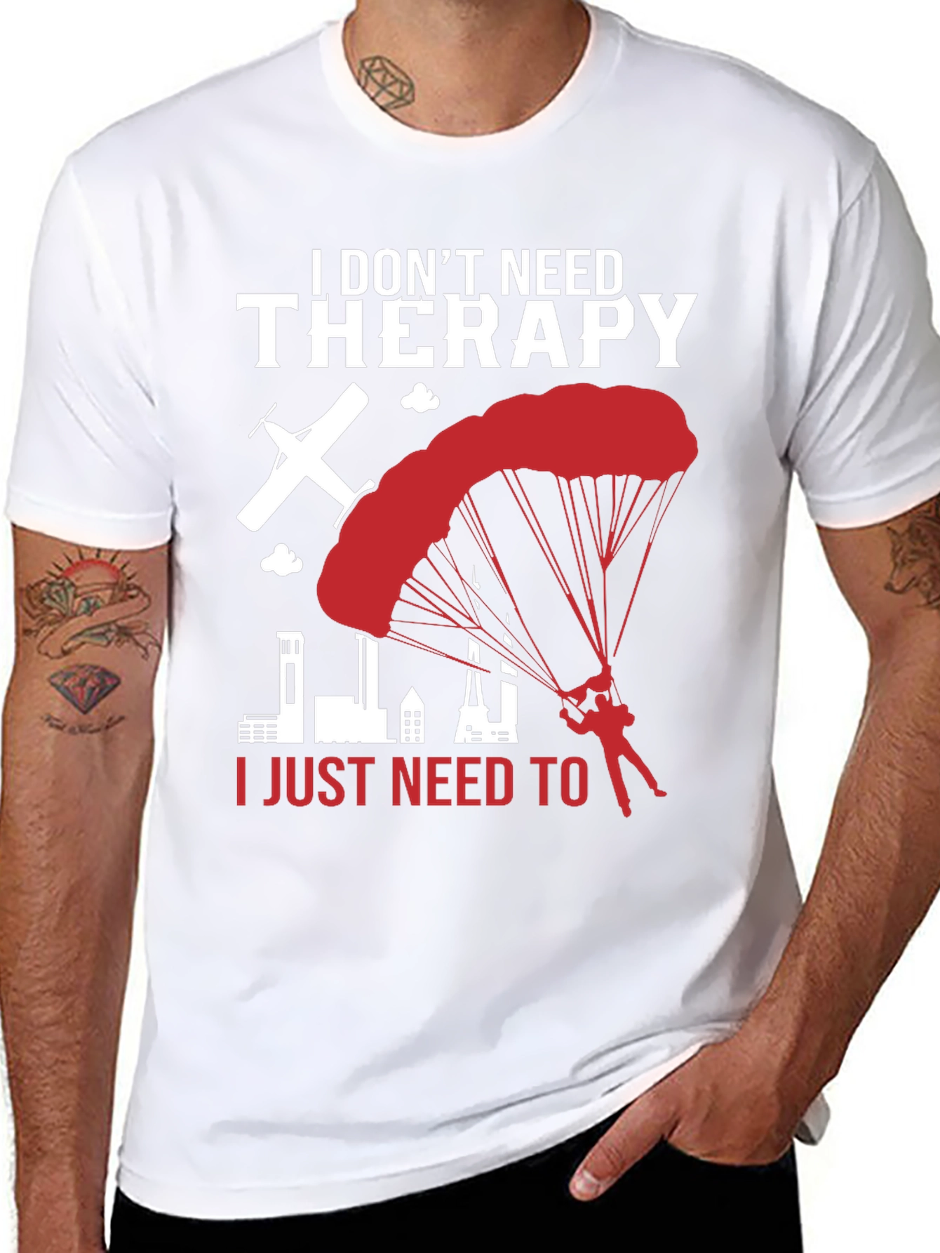 I Dont Need Therapy Skydiving T-Shirt