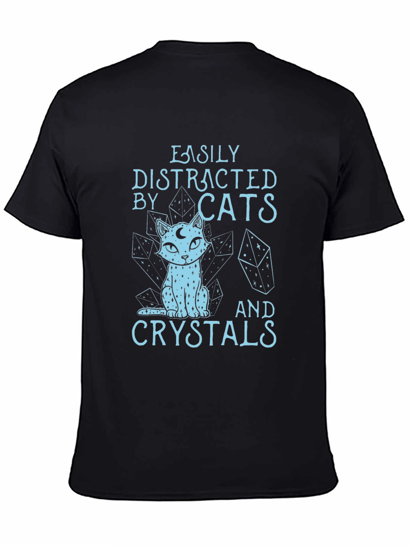 Easily Distracted by Cats & Crystals T-Shirt