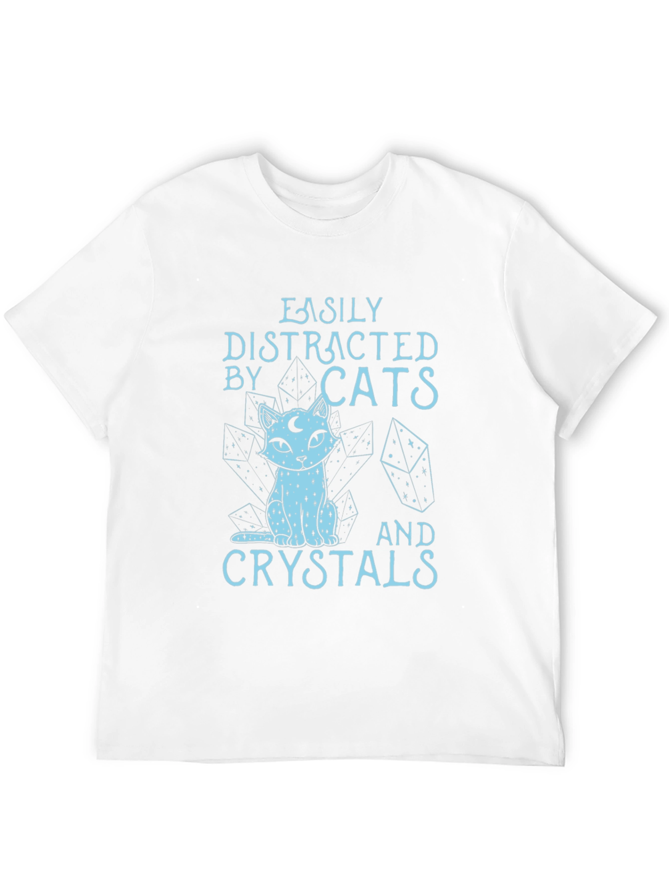 Easily Distracted by Cats & Crystals T-Shirt
