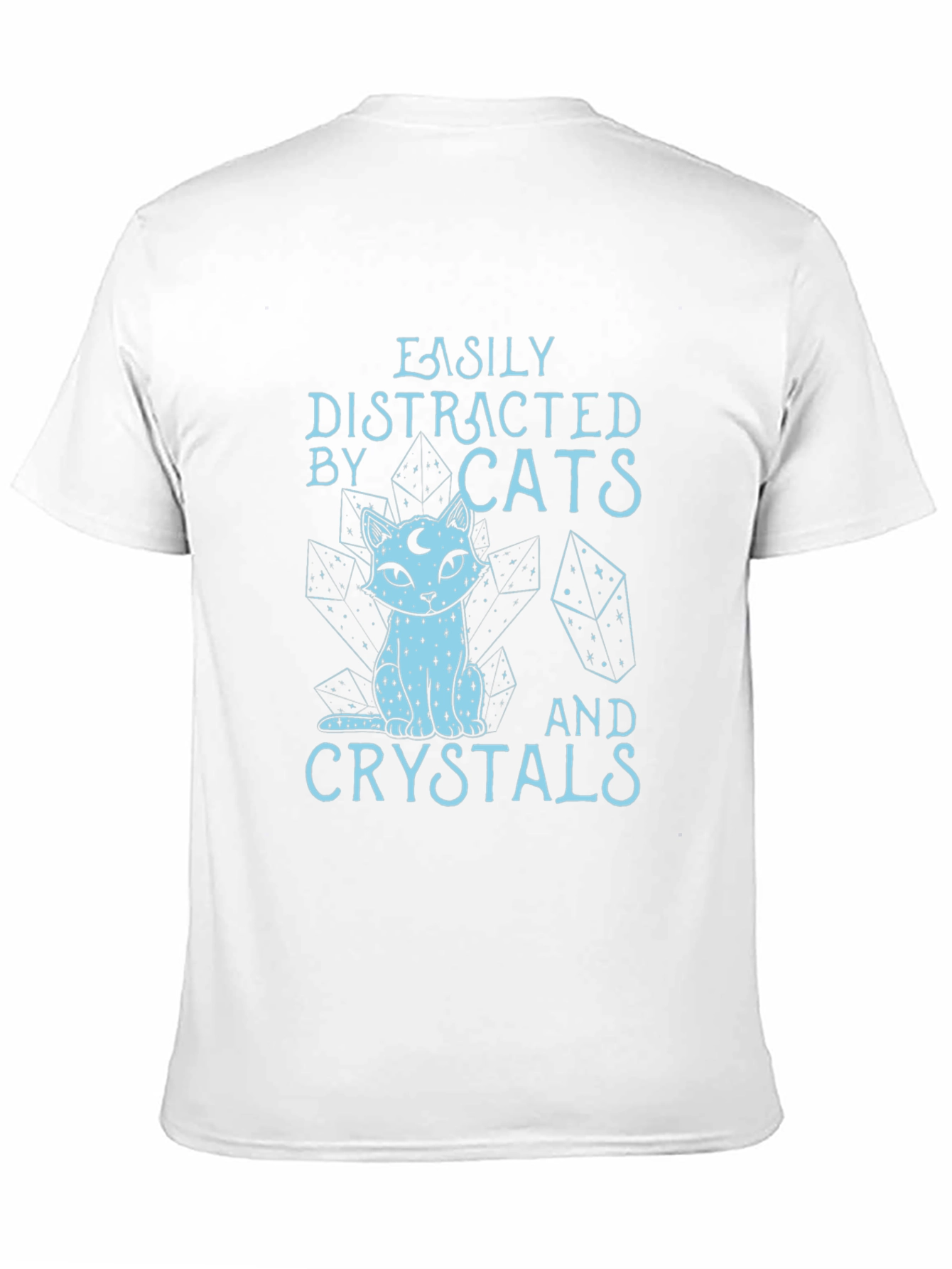 Easily Distracted by Cats & Crystals T-Shirt