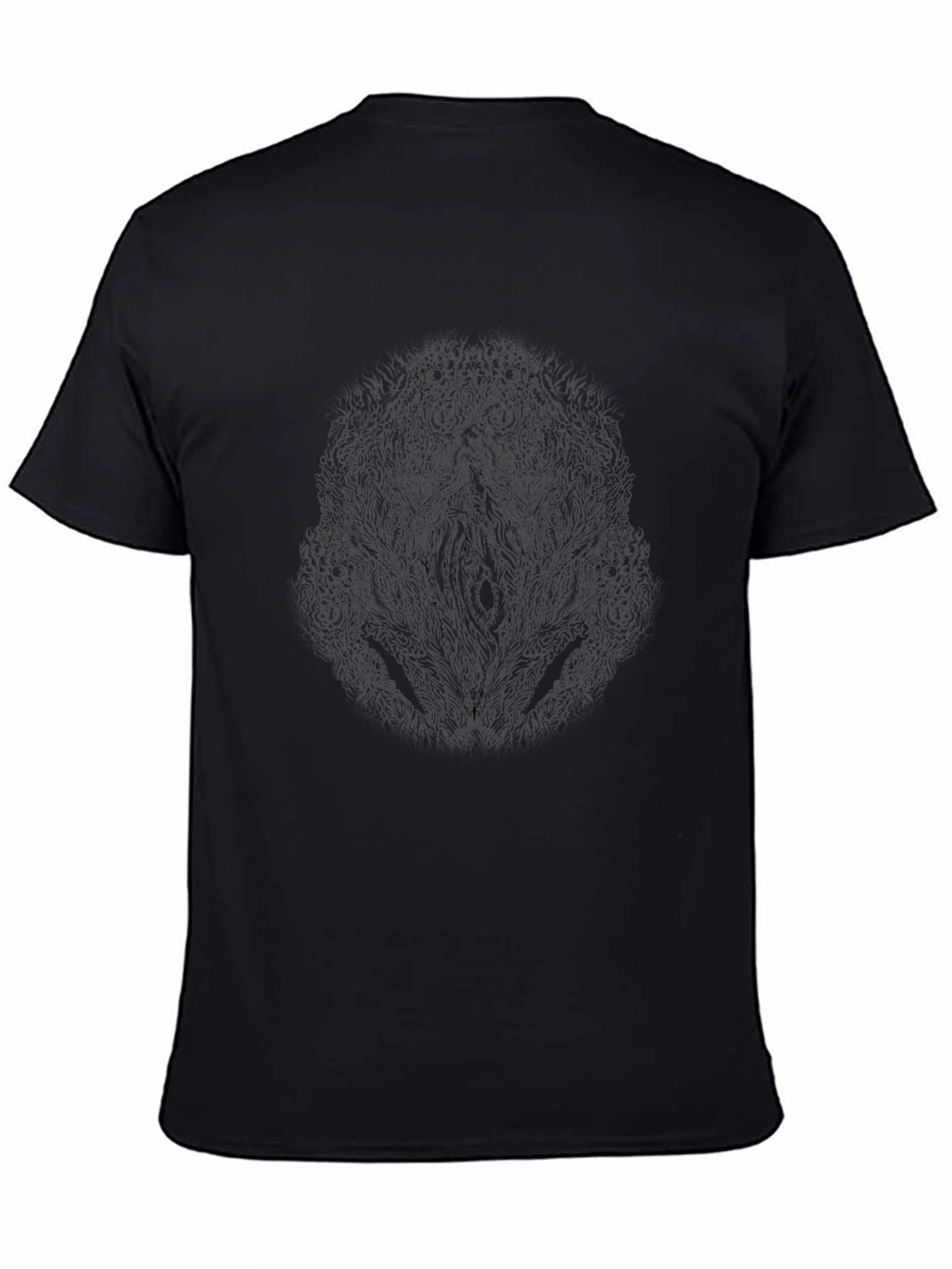 Abstract Black Graphic Tee - Unique Artistic Design