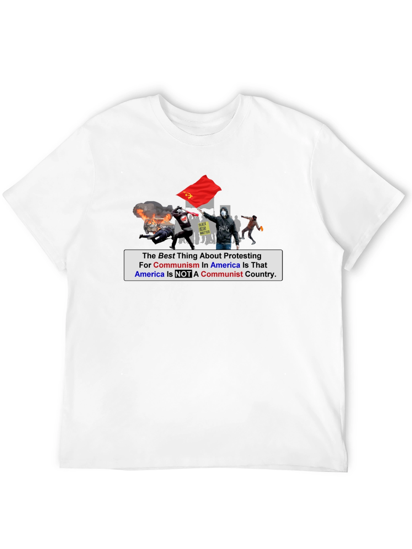Anti-Communism Protest T-Shirt Political Statement Tee
