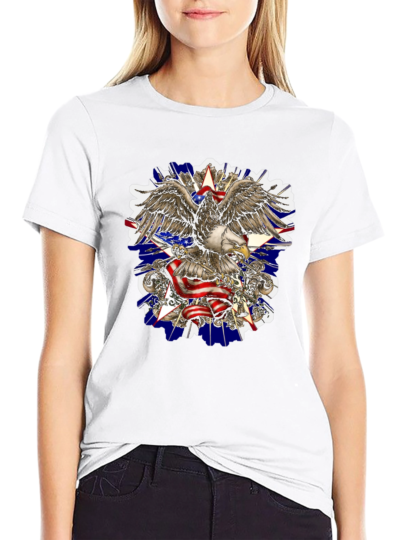 American Eagle Graphic Tee - Patriotic Design
