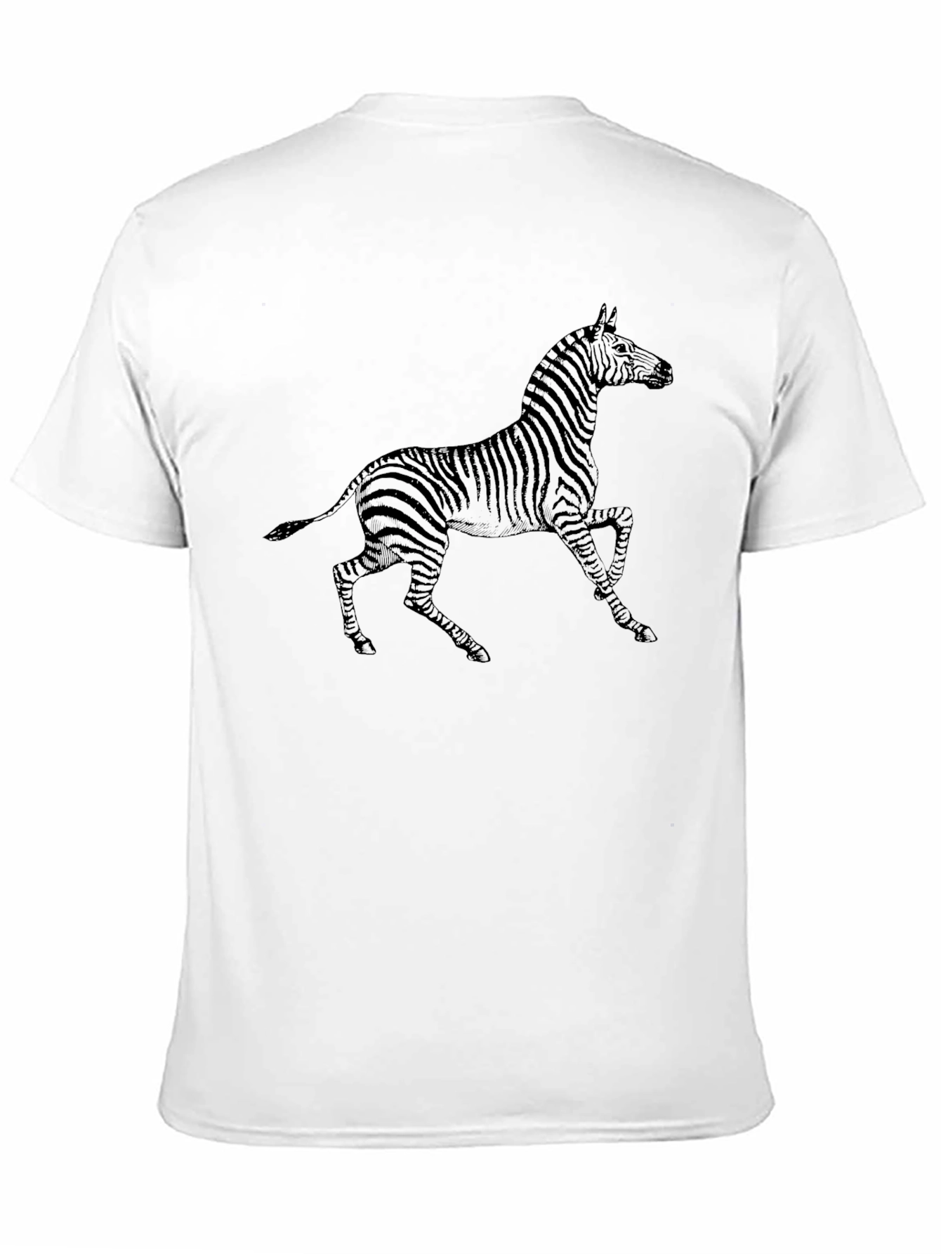 Zebra Graphic Black T-Shirt