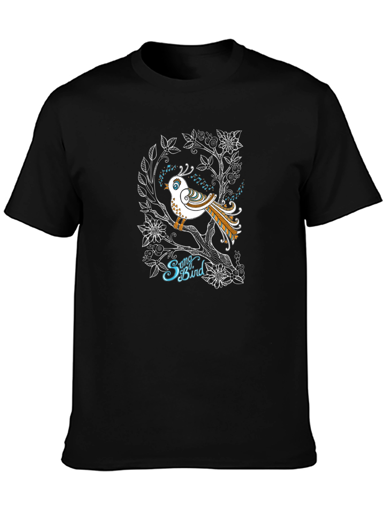 Songbird Graphic Tee - Unique Nature Design T-Shirt
