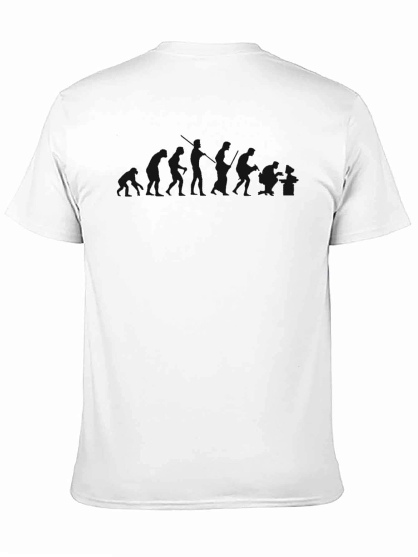 Evolution of Man Funny T-Shirt - Black