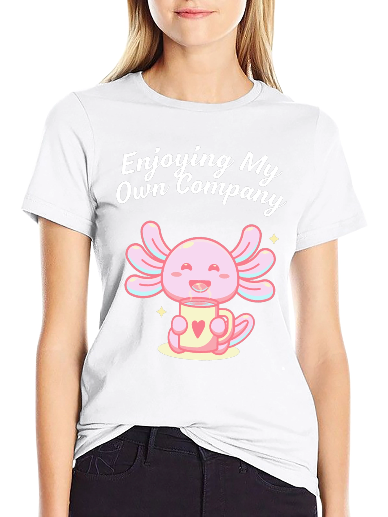 Enjoying My Own Company Axolotl T-Shirt