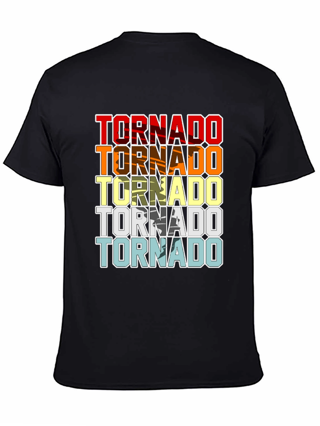 Retro Tornado Graphic T-Shirt Cool Weather Design