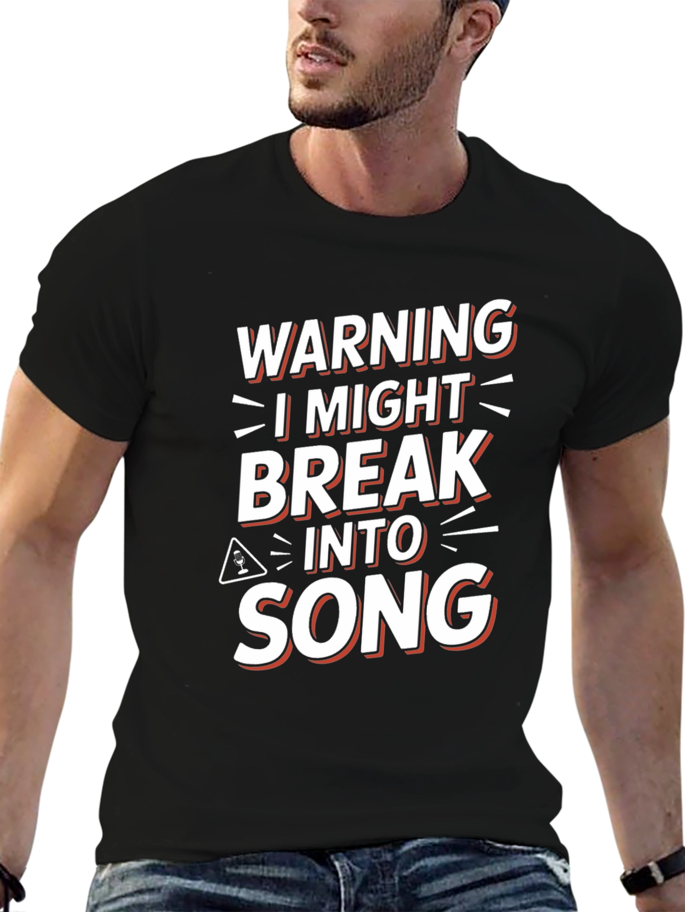 Warning I Might Break Into Song Graphic Tee