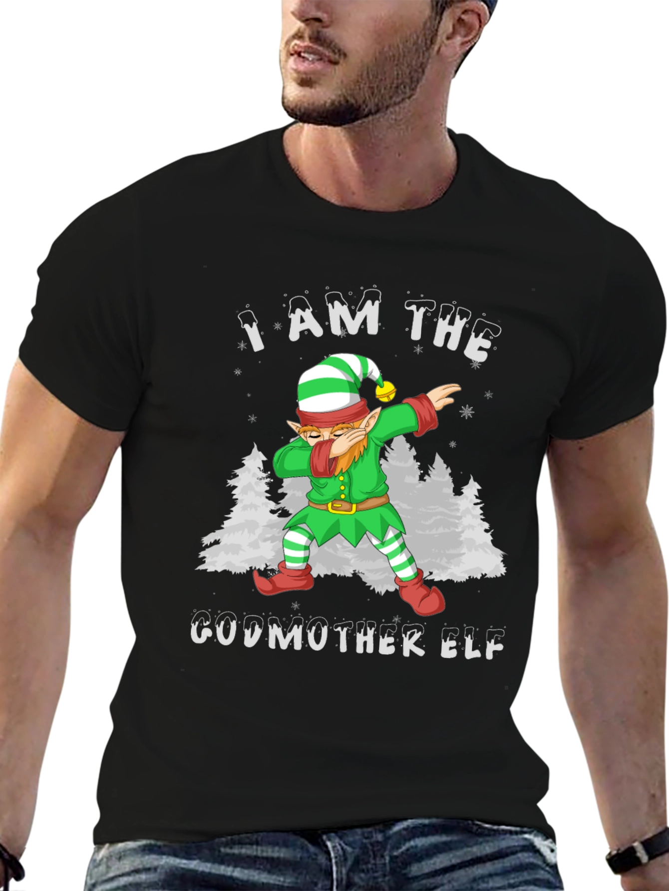 I AM THE GODMOTHER ELF T-Shirt Christmas