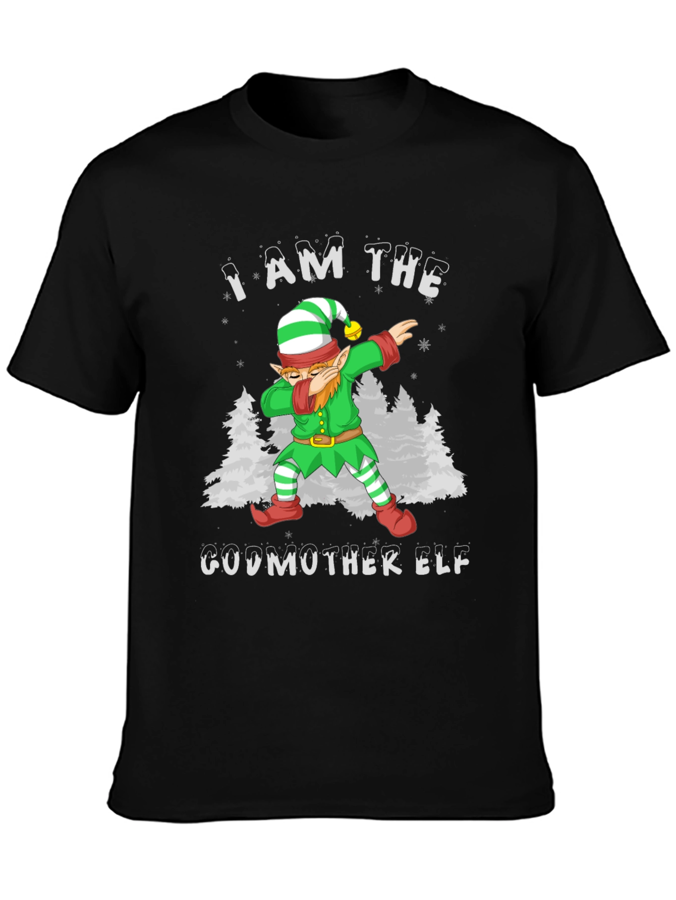 I AM THE GODMOTHER ELF T-Shirt Christmas