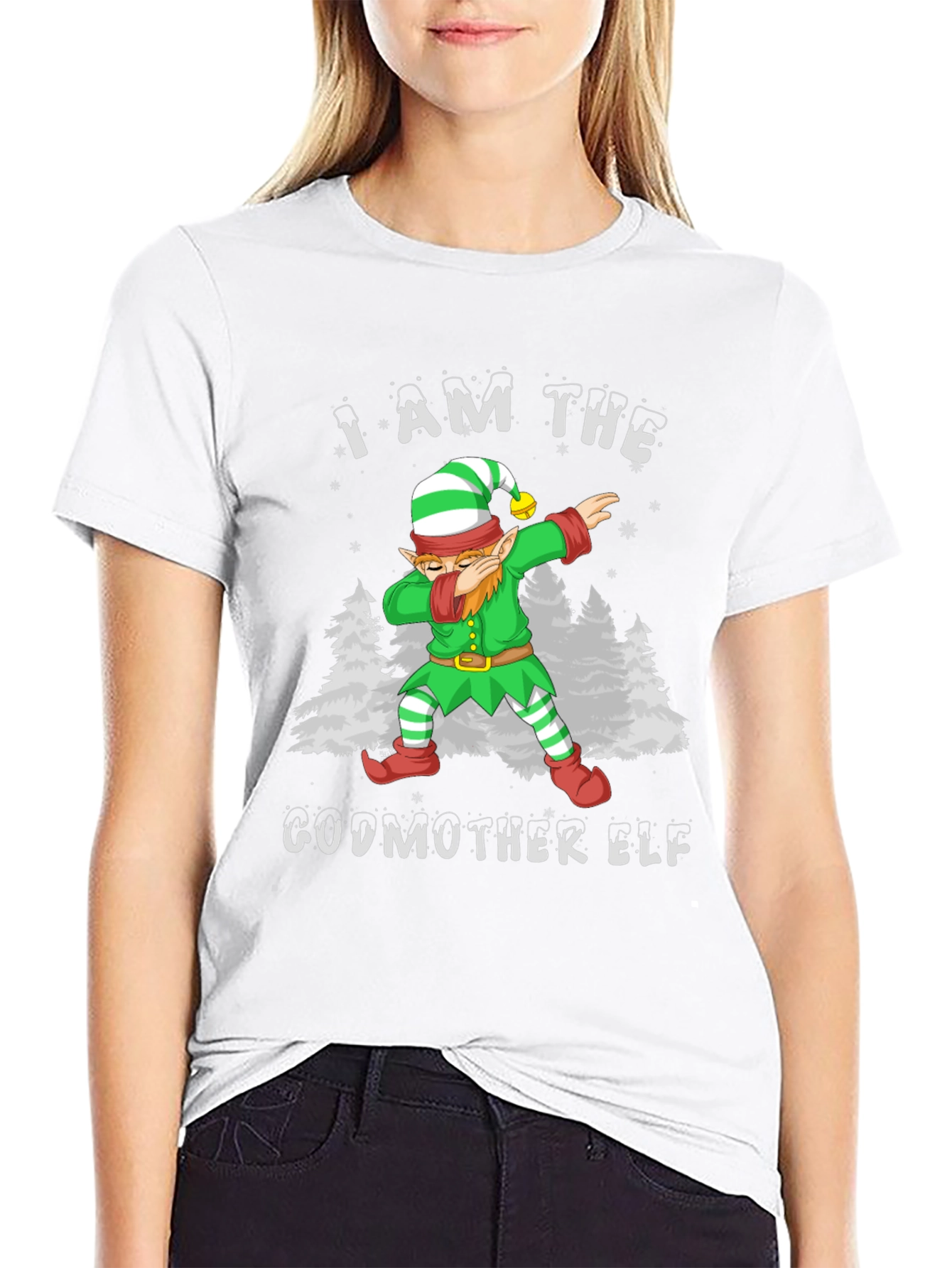 I AM THE GODMOTHER ELF T-Shirt Christmas
