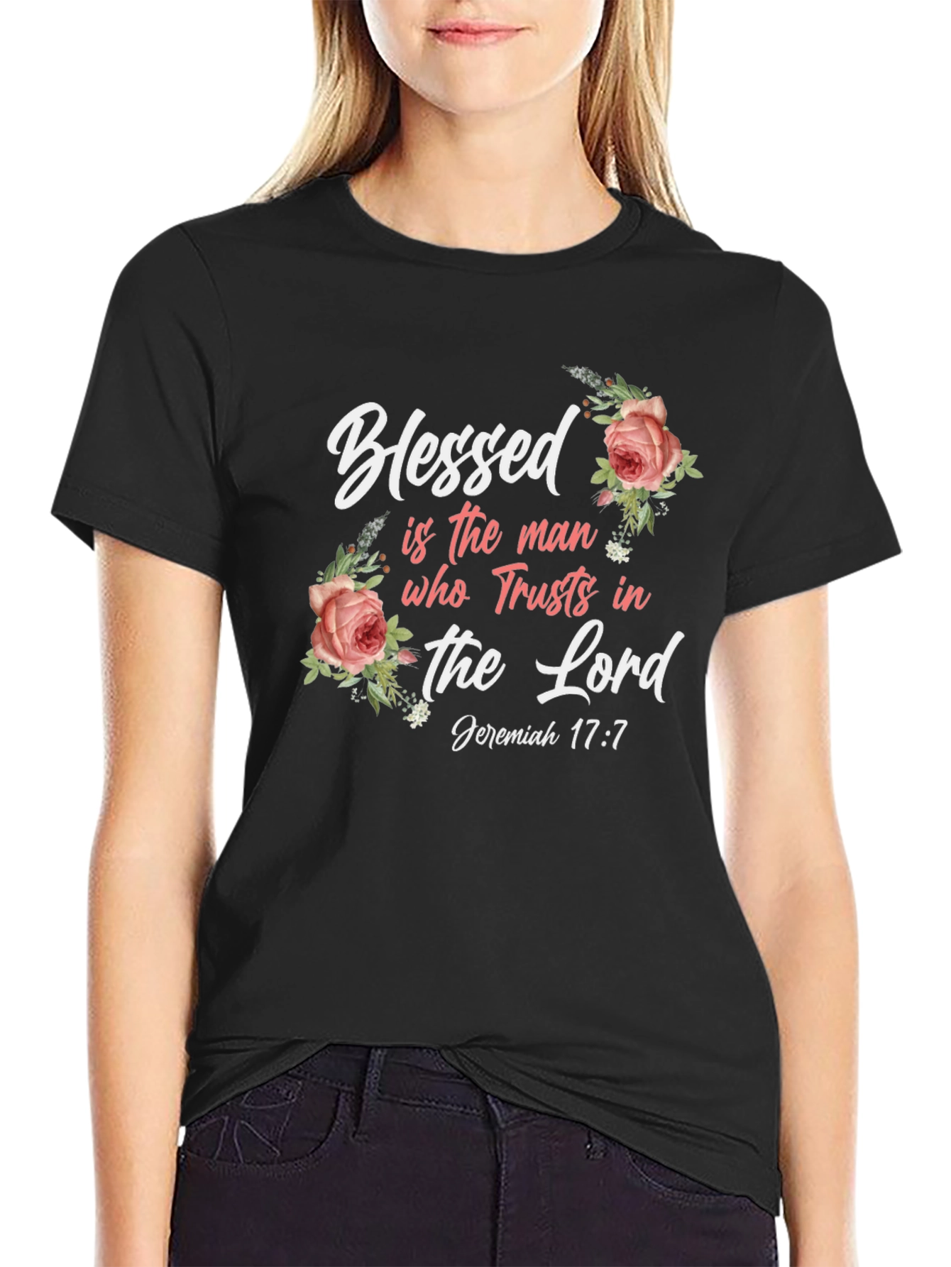 Blessed Man Christian Graphic T-Shirt
