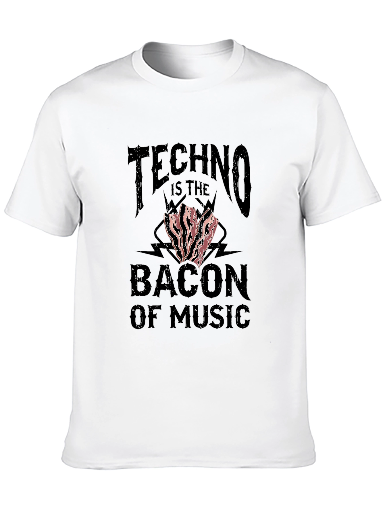 Techno Bacon of Music Graphic T-Shirt