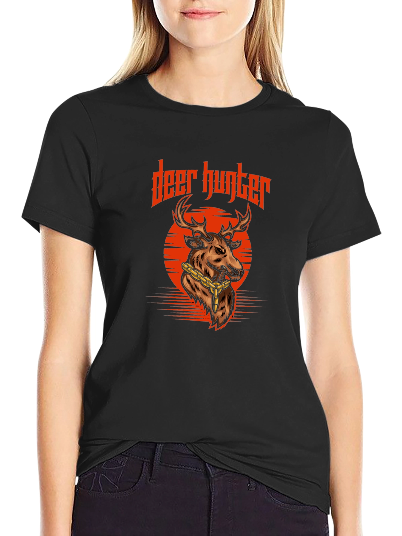 Deer Hunter Graphic Tee - Cool Animal Design Shirt