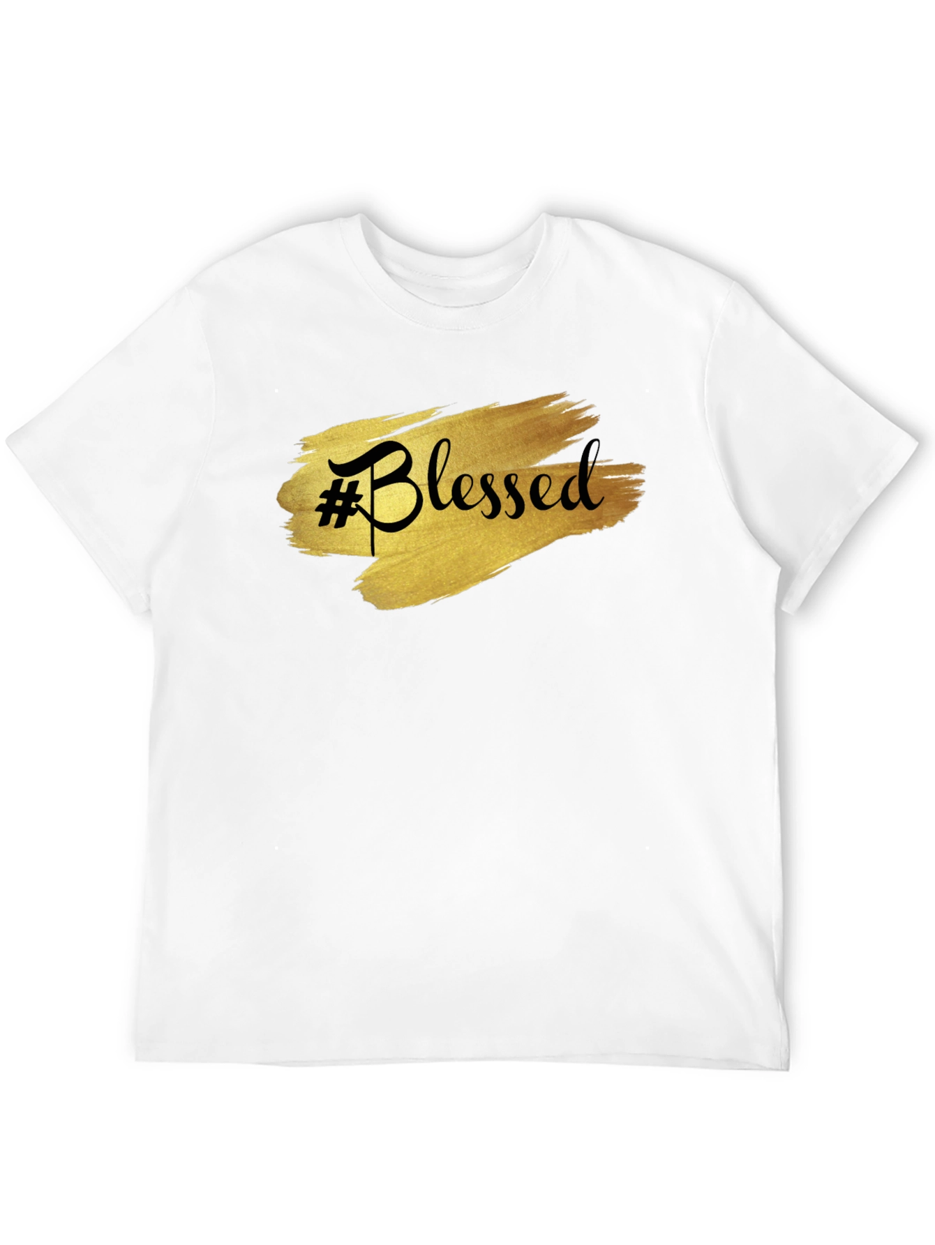 #Blessed Black Graphic T-Shirt
