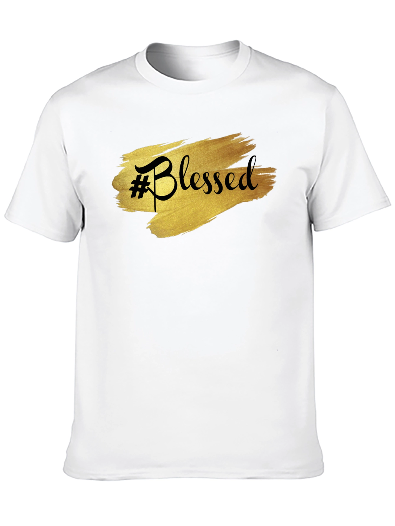 #Blessed Black Graphic T-Shirt