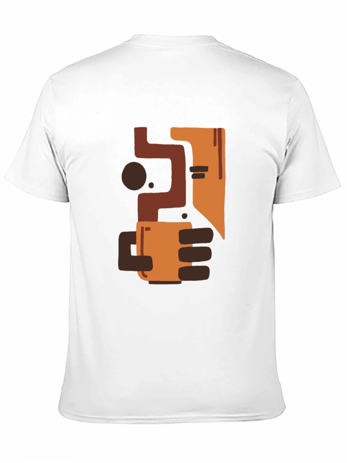 Abstract Art Coffee T-Shirt - Modern Graphic Tee