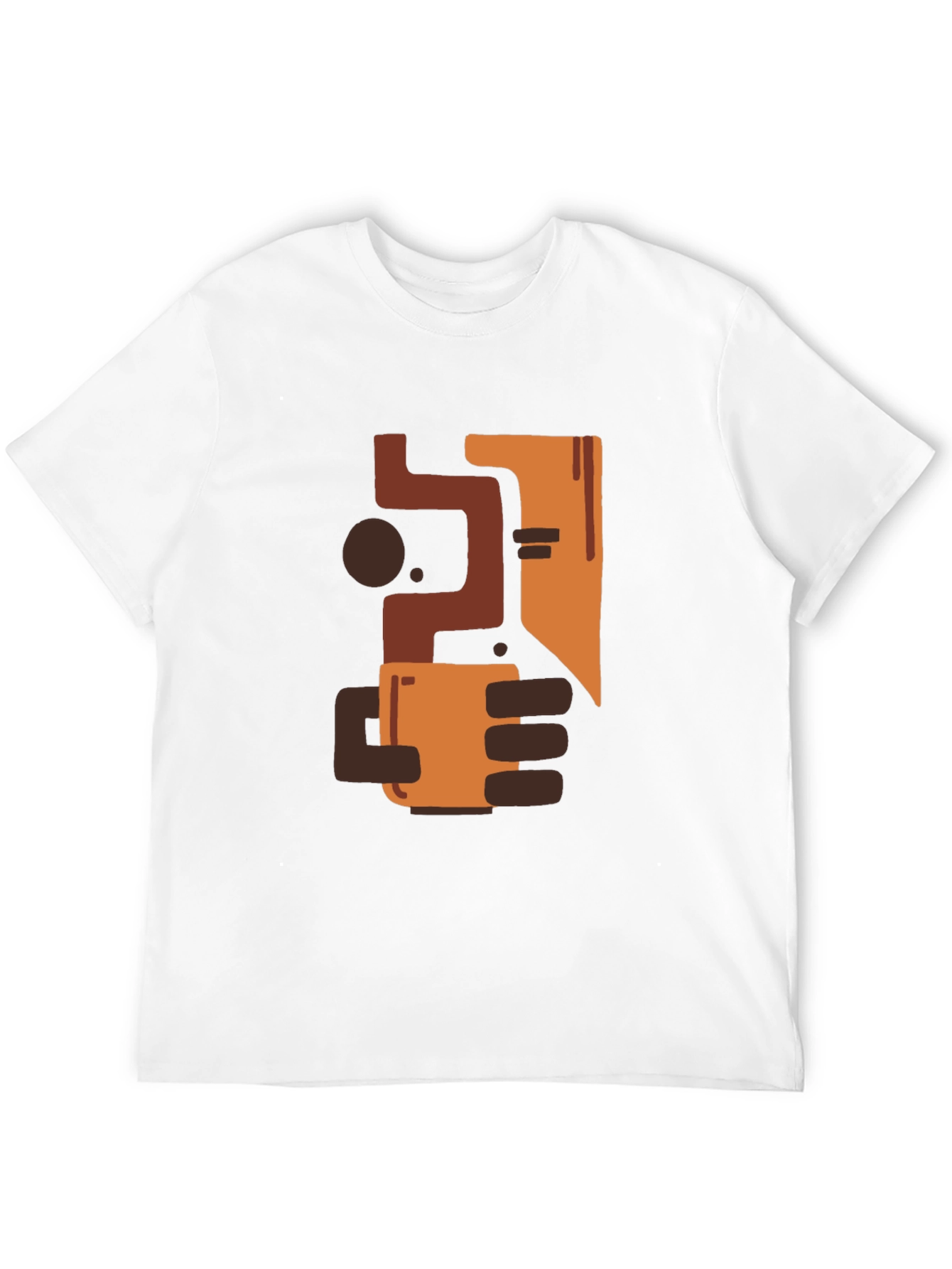 Abstract Art Coffee T-Shirt - Modern Graphic Tee