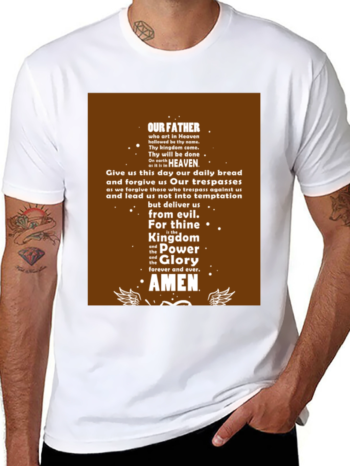 Our Father Prayer T-Shirt - Religious Christian Apparel