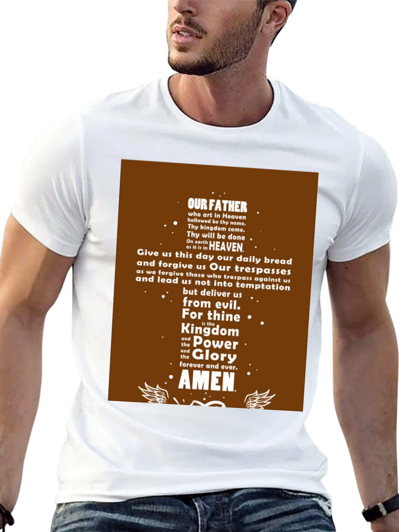 Our Father Prayer T-Shirt - Religious Christian Apparel