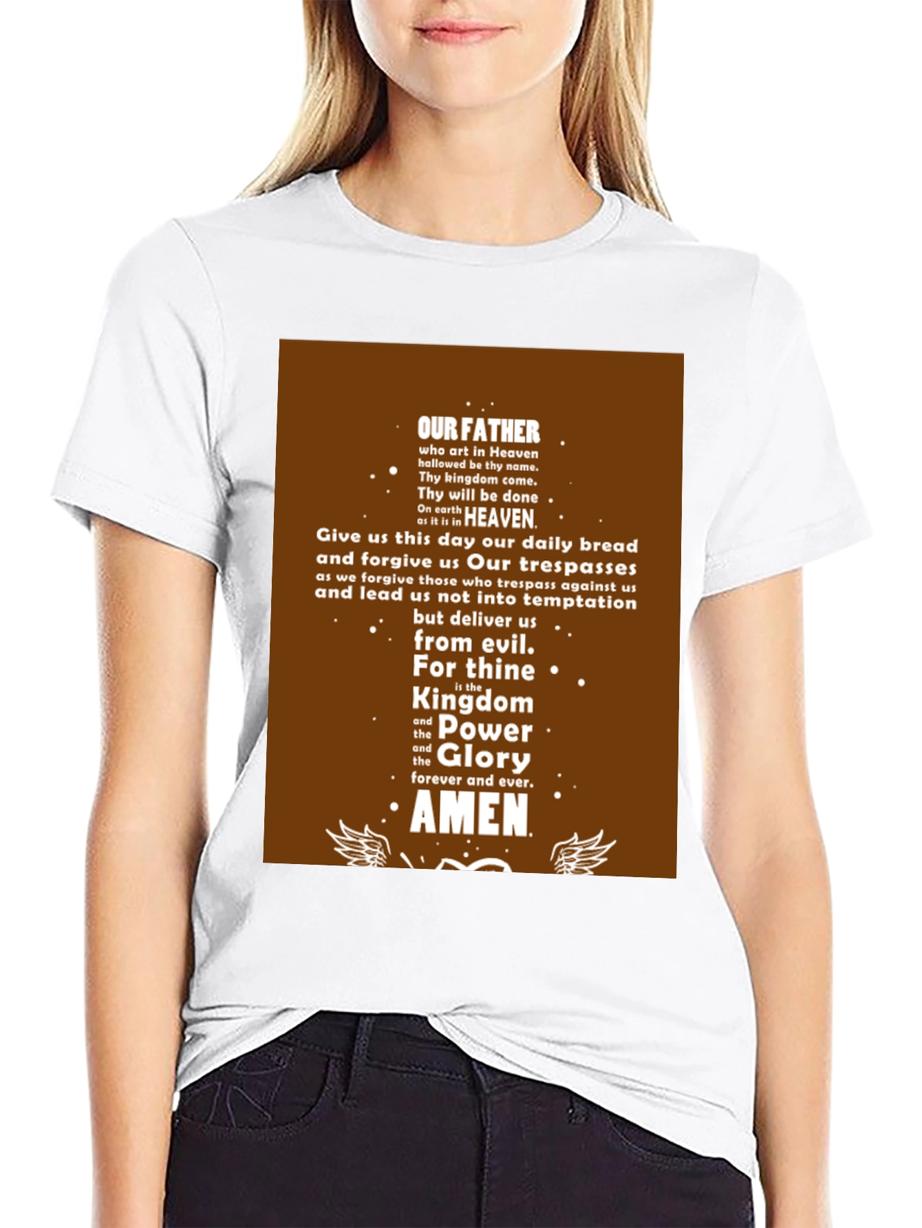 Our Father Prayer T-Shirt - Religious Christian Apparel