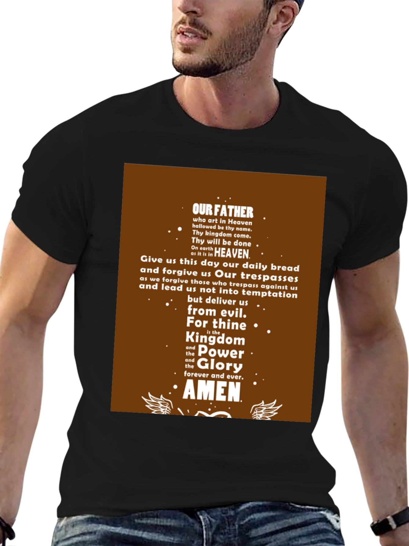 Our Father Prayer T-Shirt - Religious Christian Apparel