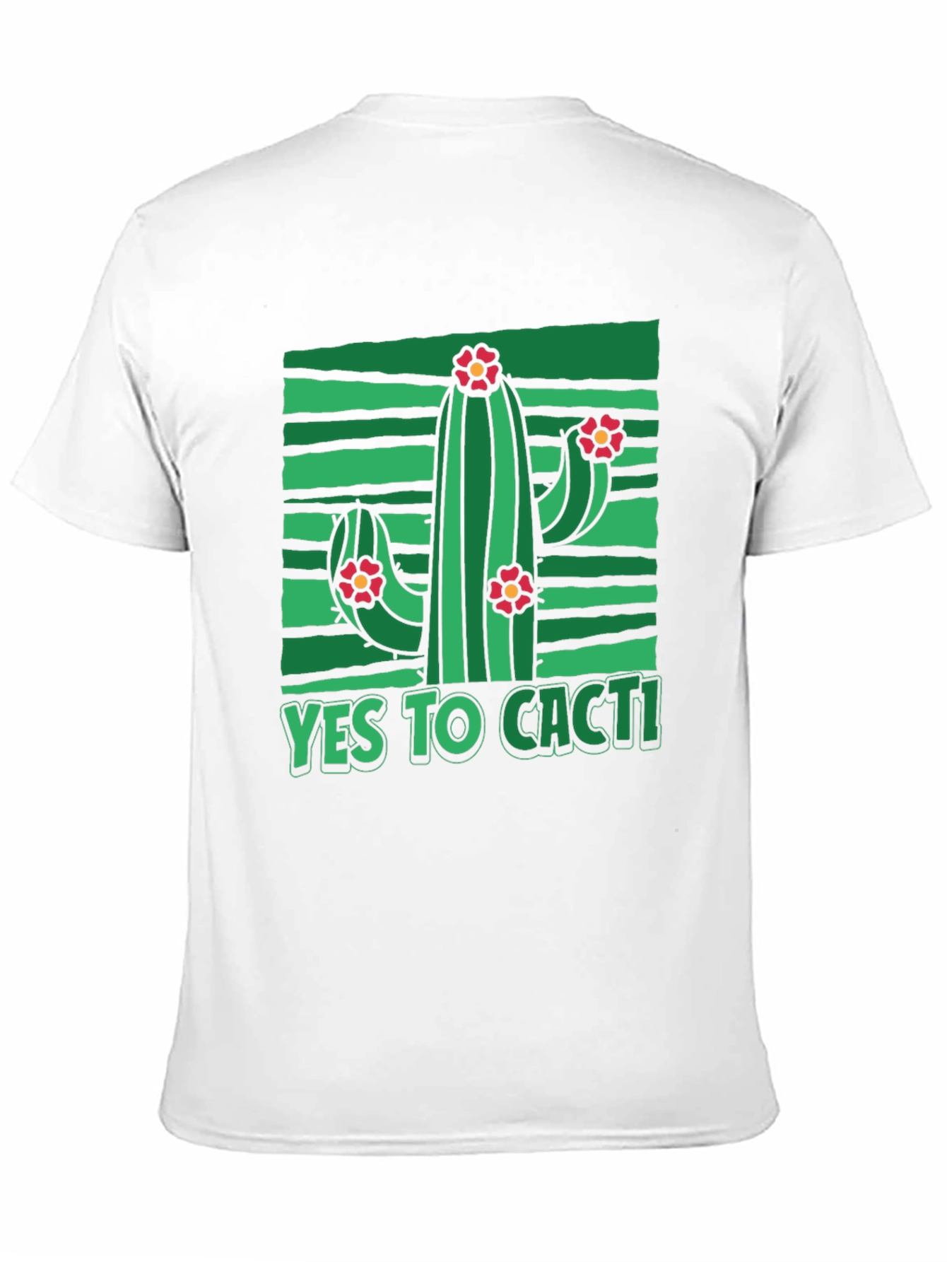 Yes to Cacti T-Shirt - Unique Graphic Tee