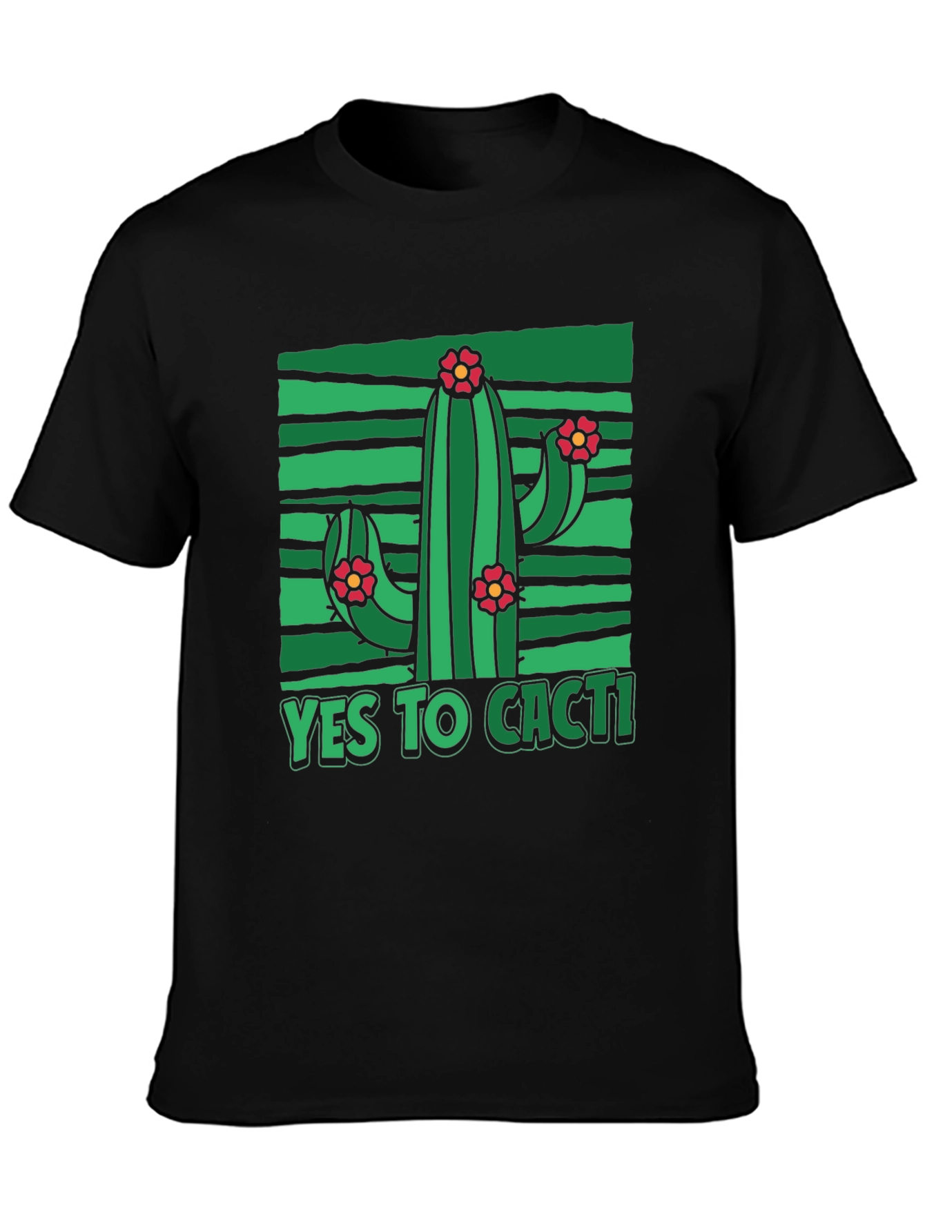 Yes to Cacti T-Shirt - Unique Graphic Tee