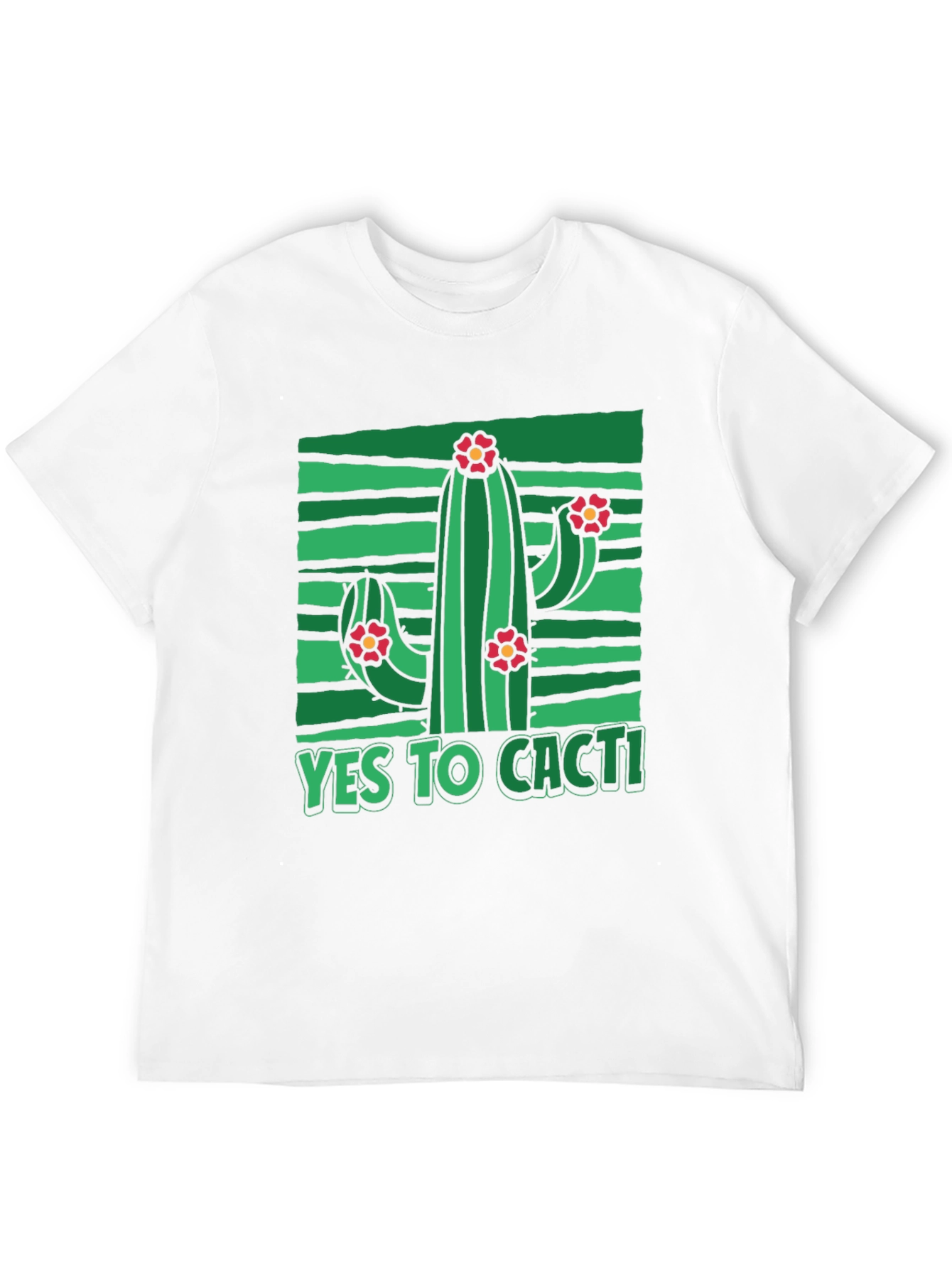 Yes to Cacti T-Shirt - Unique Graphic Tee