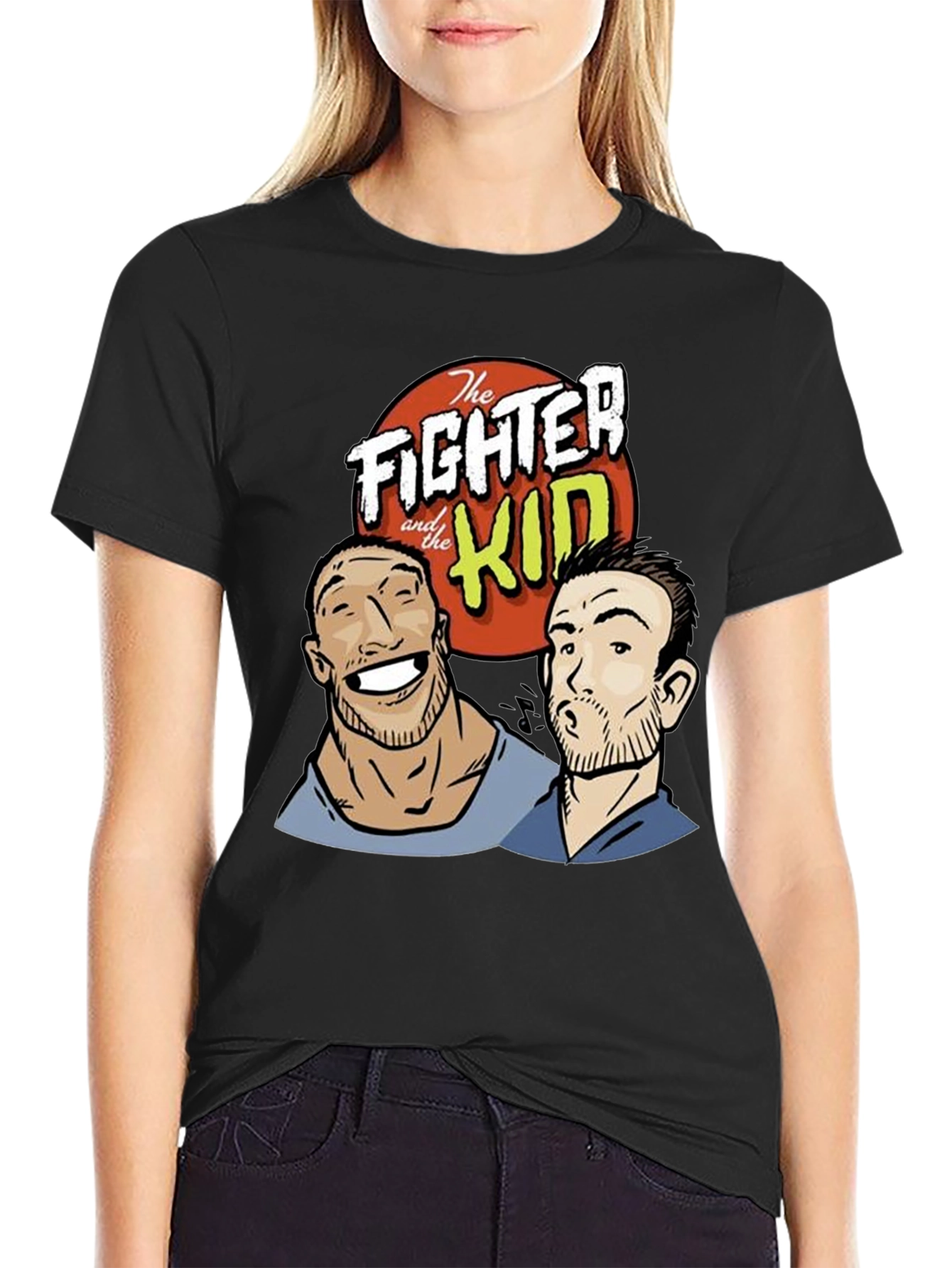 The Fighter and The Kid Black Graphic Tee