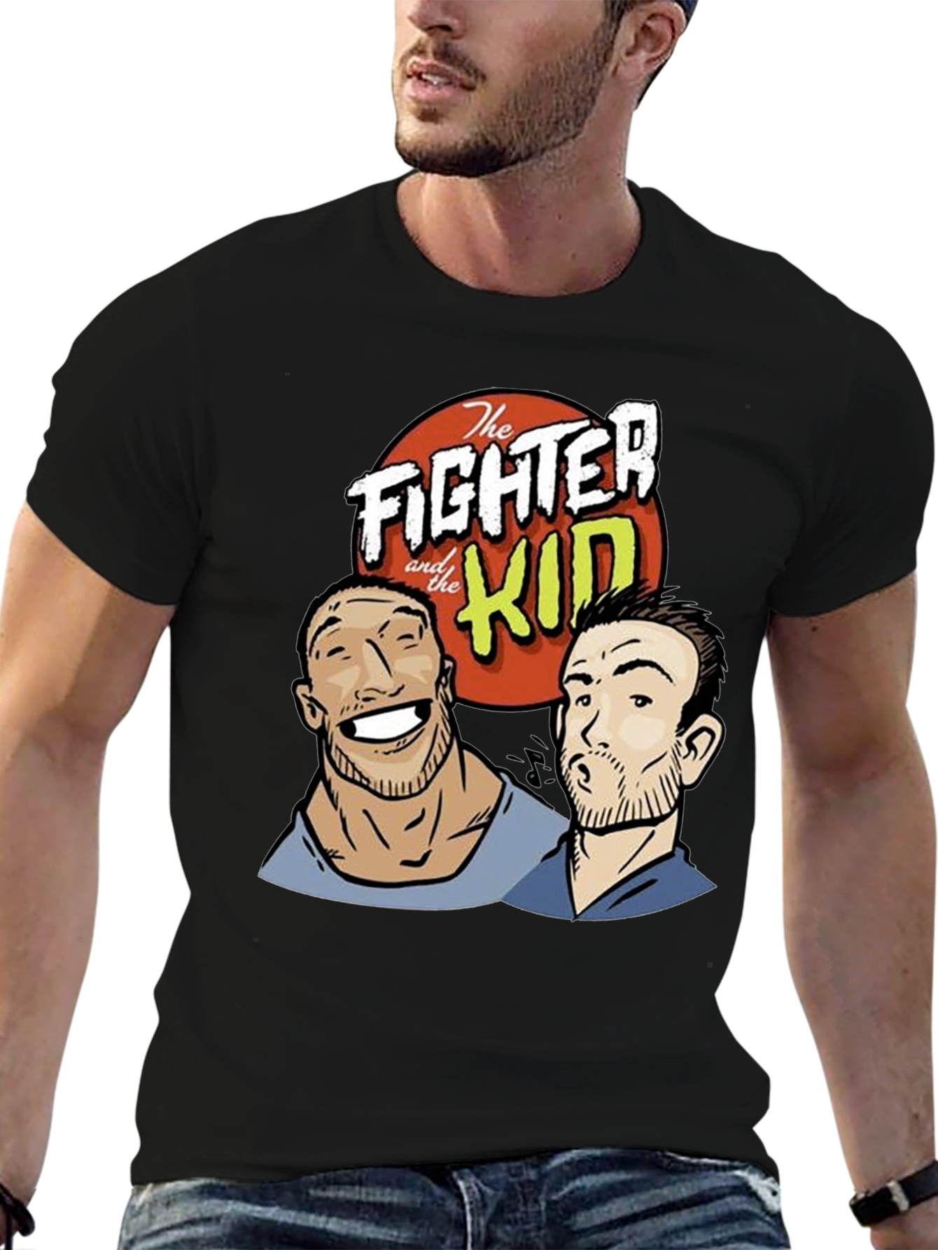The Fighter and The Kid Black Graphic Tee