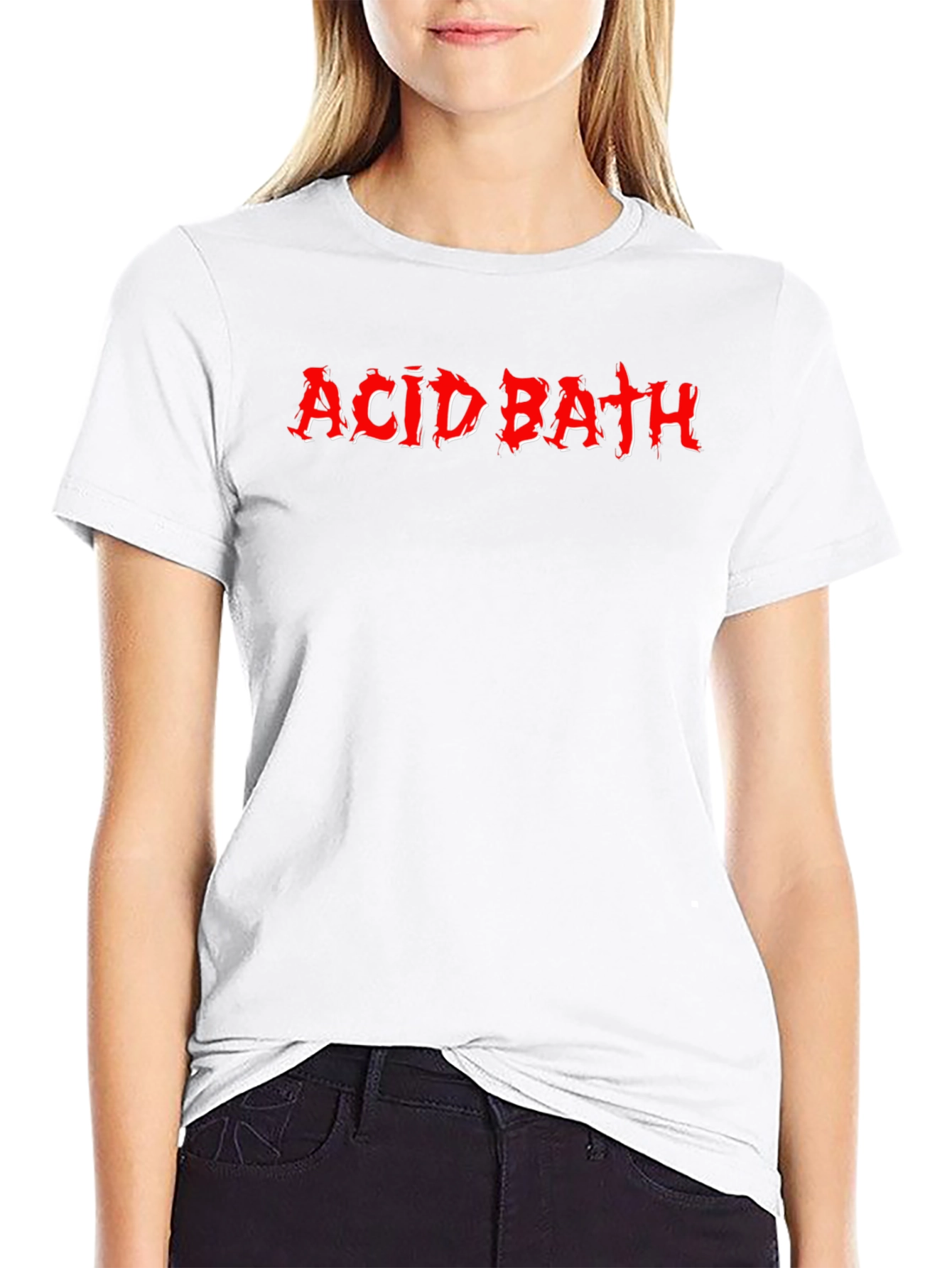Acid Bath Graphic Tee - Black Cotton T-Shirt