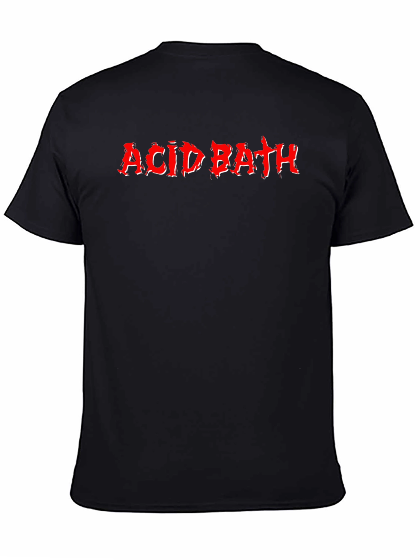 Acid Bath Graphic Tee - Black Cotton T-Shirt