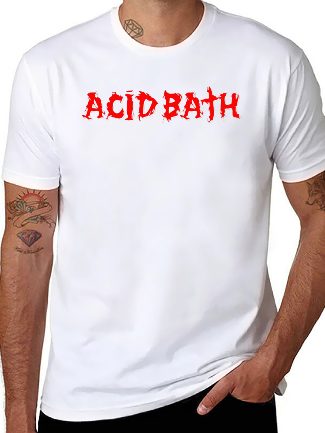 Acid Bath Graphic Tee - Black Cotton T-Shirt