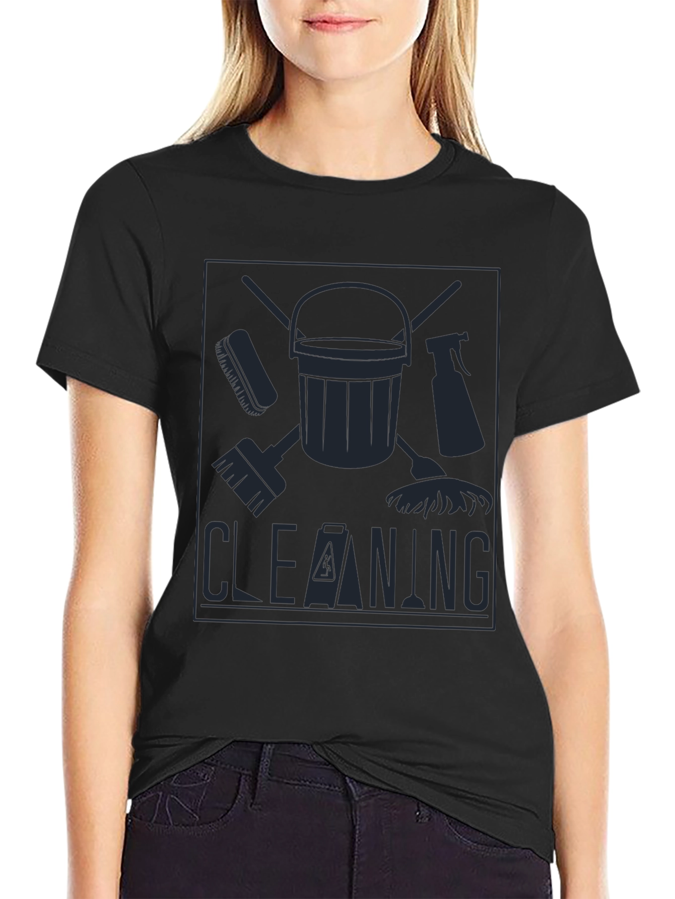 Cleaning Crew Graphic T-Shirt