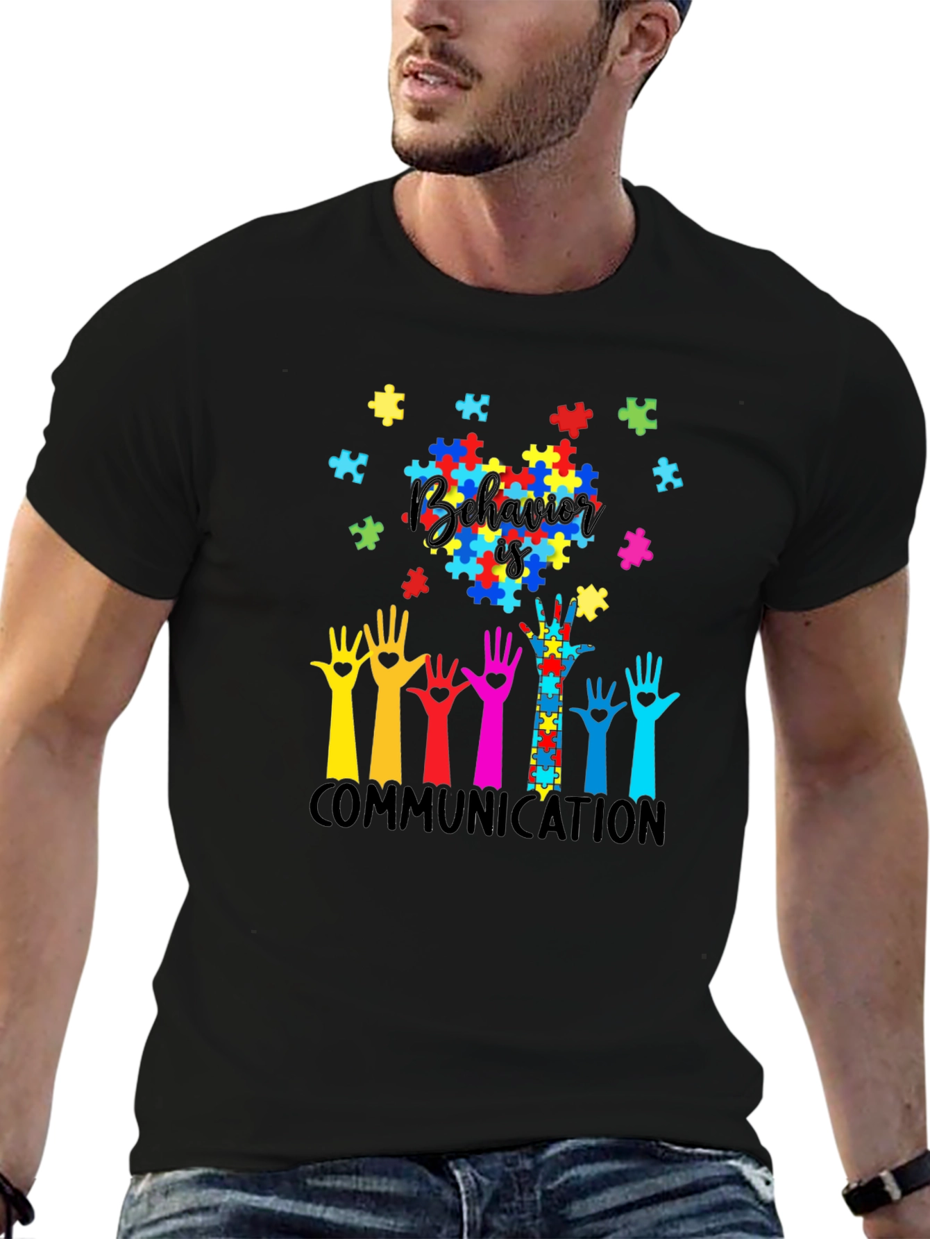 Autism Awareness Puzzle Piece Graphic Tee