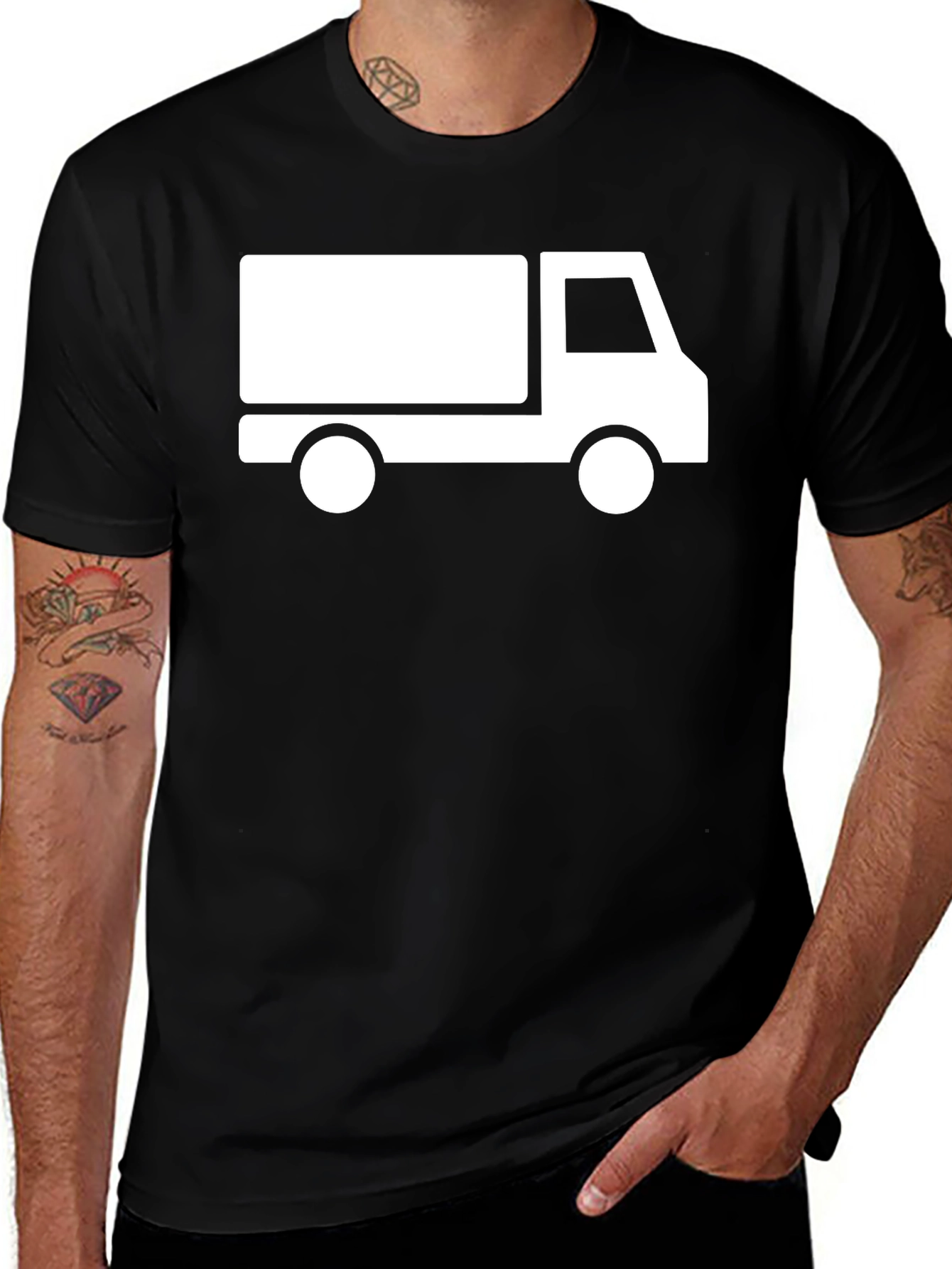 Truck Graphic Tee - Casual Style