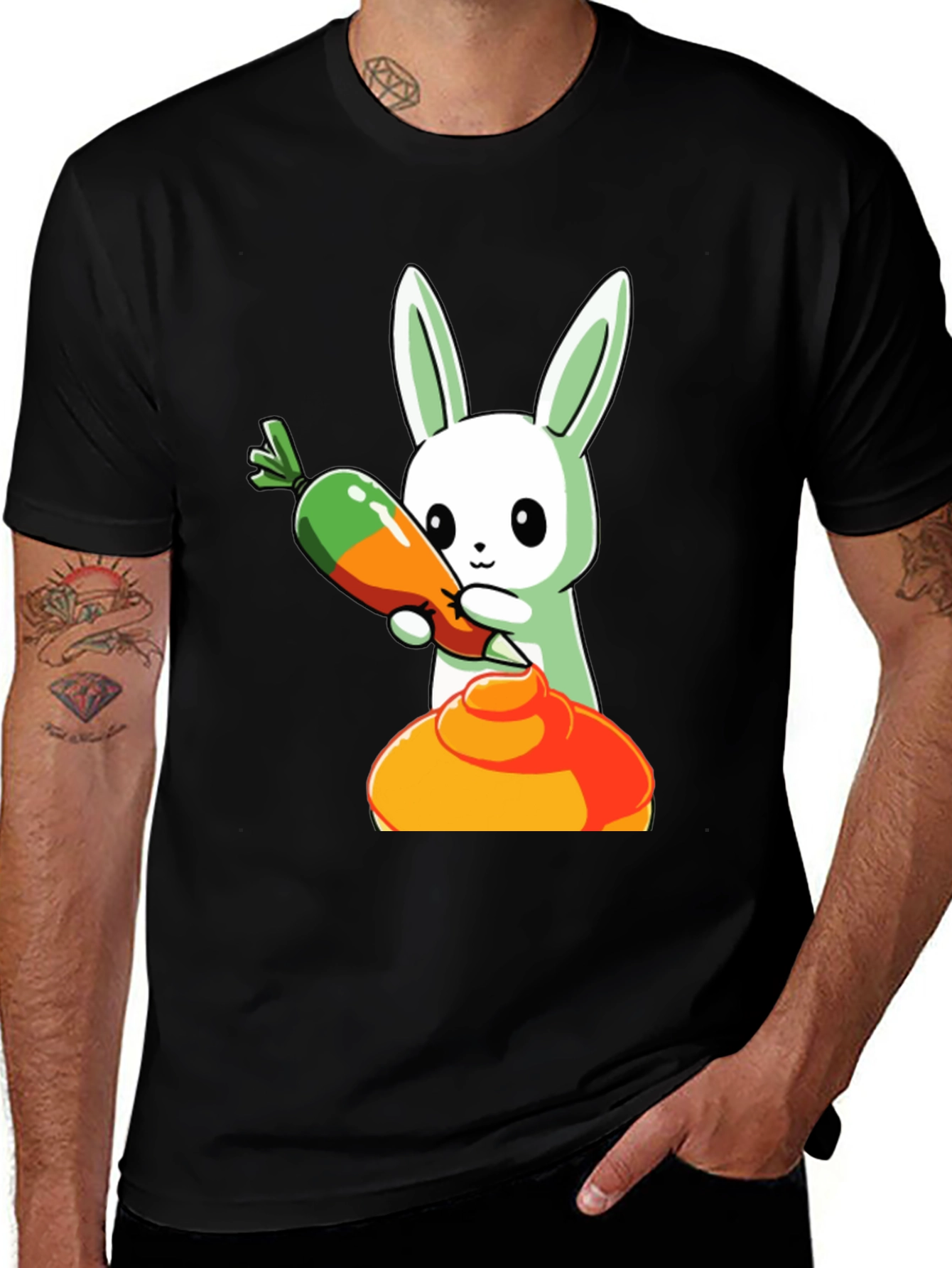 Bunny Holding Carrot T-Shirt