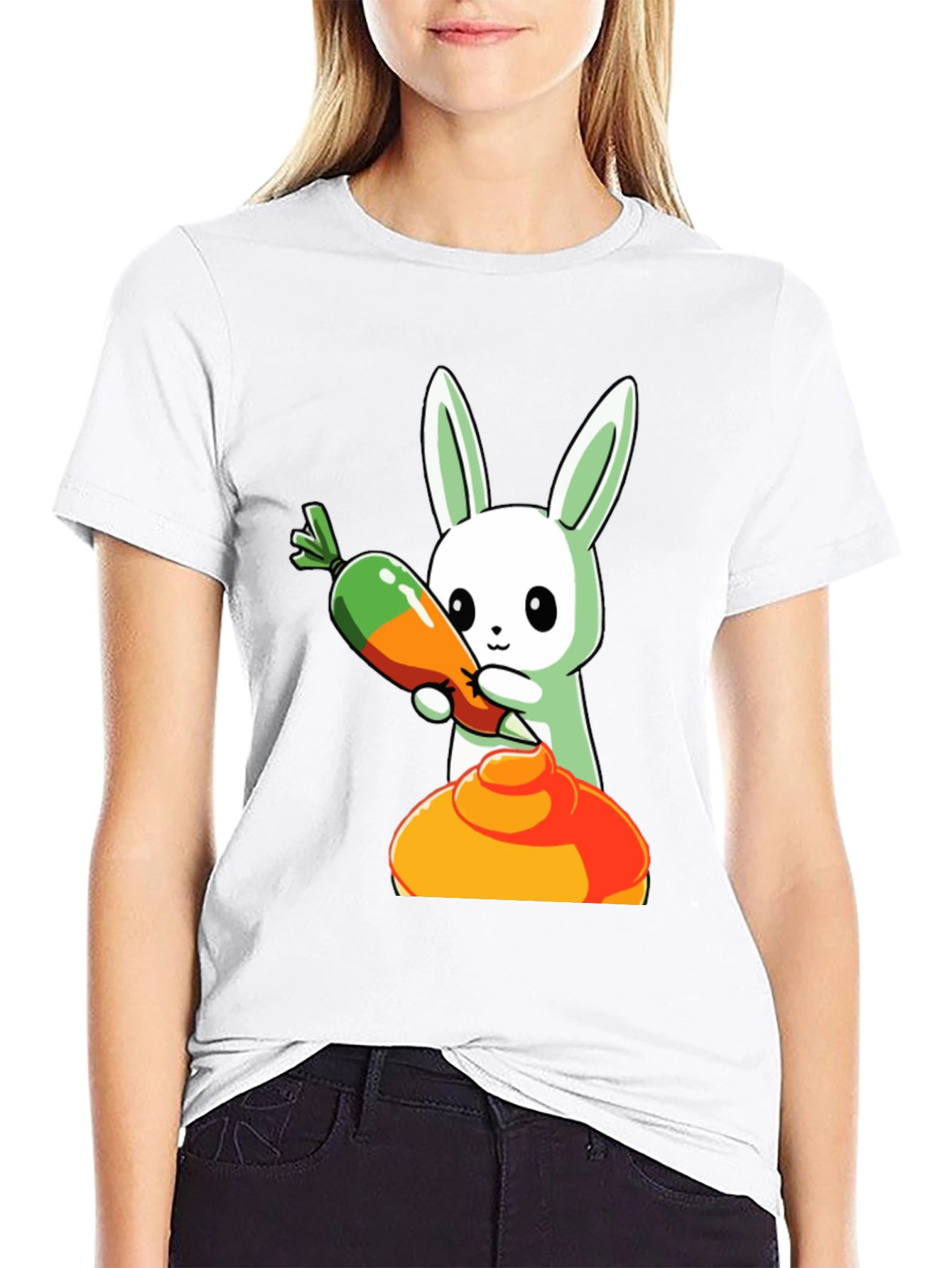 Bunny Holding Carrot T-Shirt