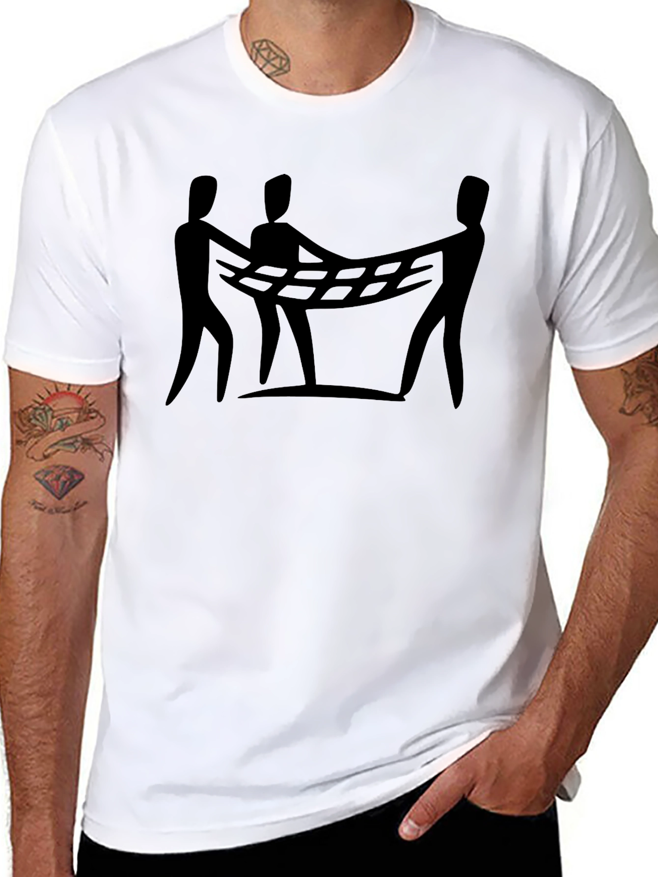 Abstract People Net T-Shirt