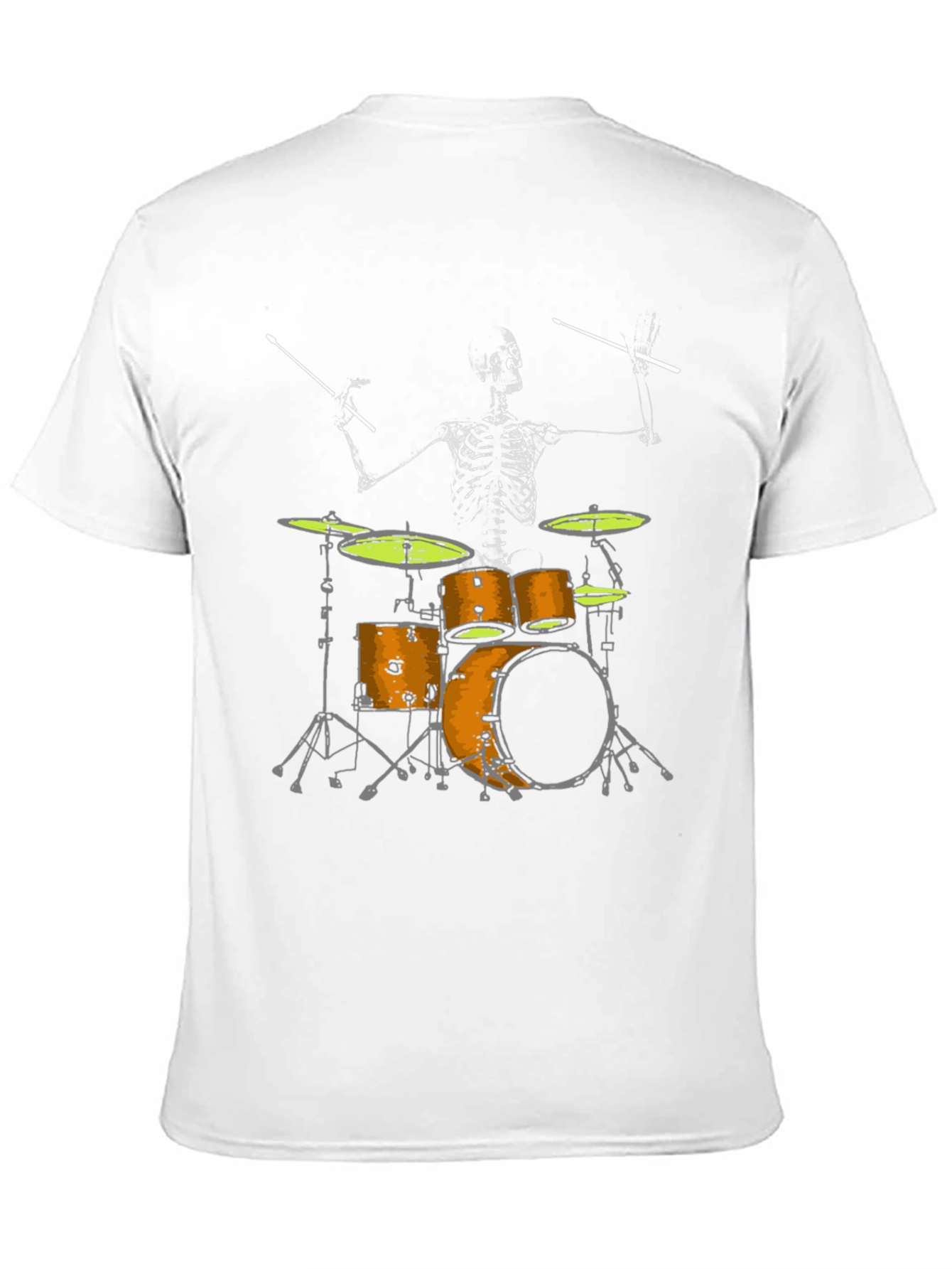 Skeleton Drummer Graphic T-Shirt - Rock On!