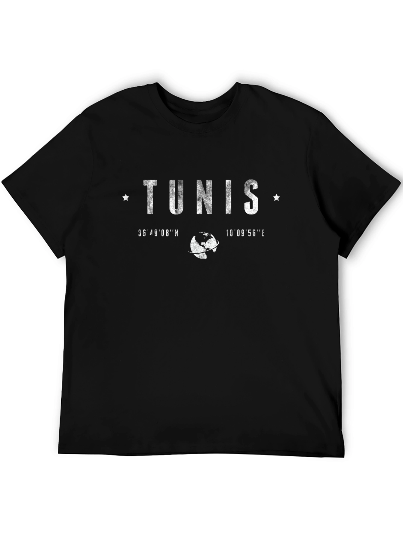 Tunis Coordinates Graphic T-Shirt