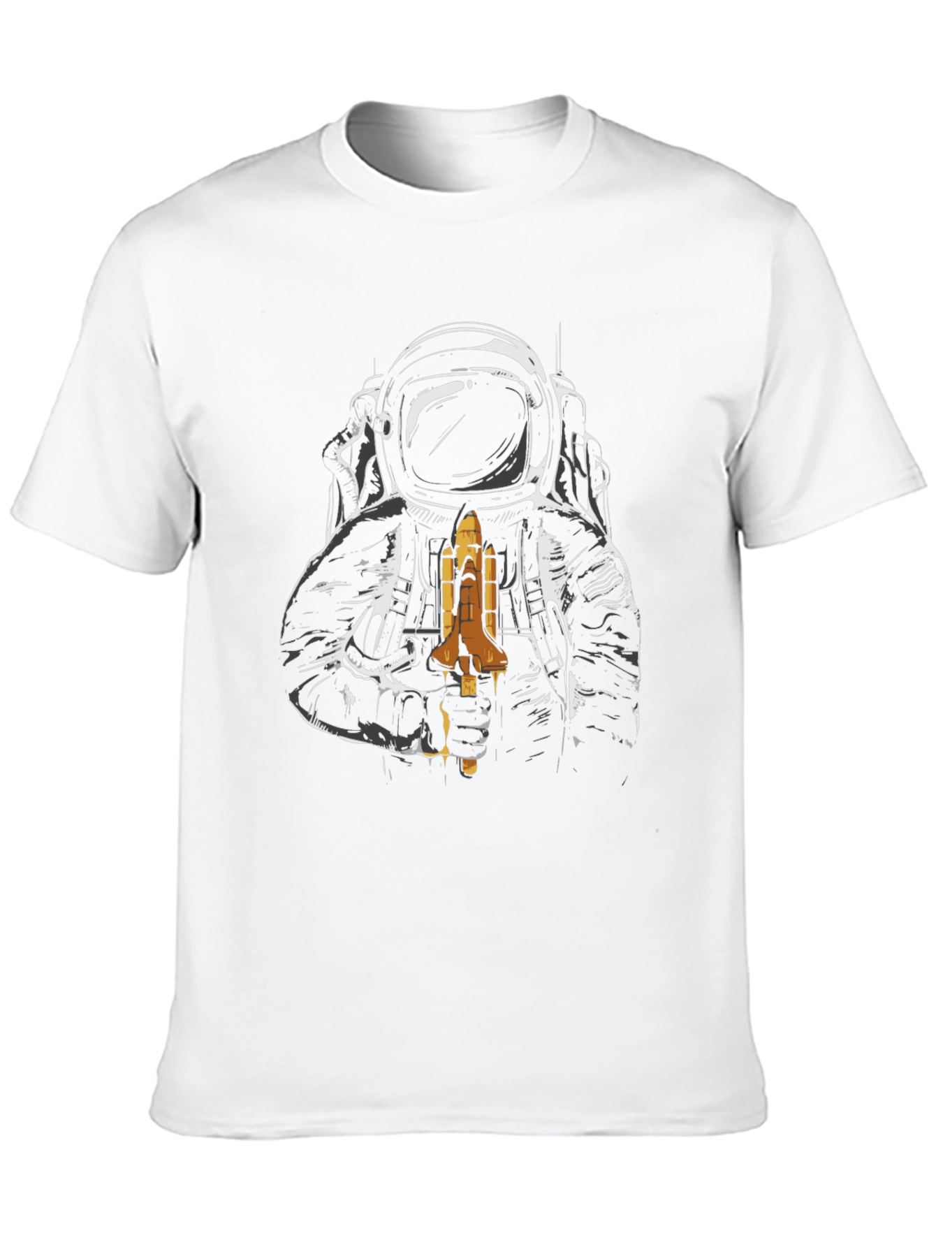Astronaut Space Shuttle Graphic T-Shirt