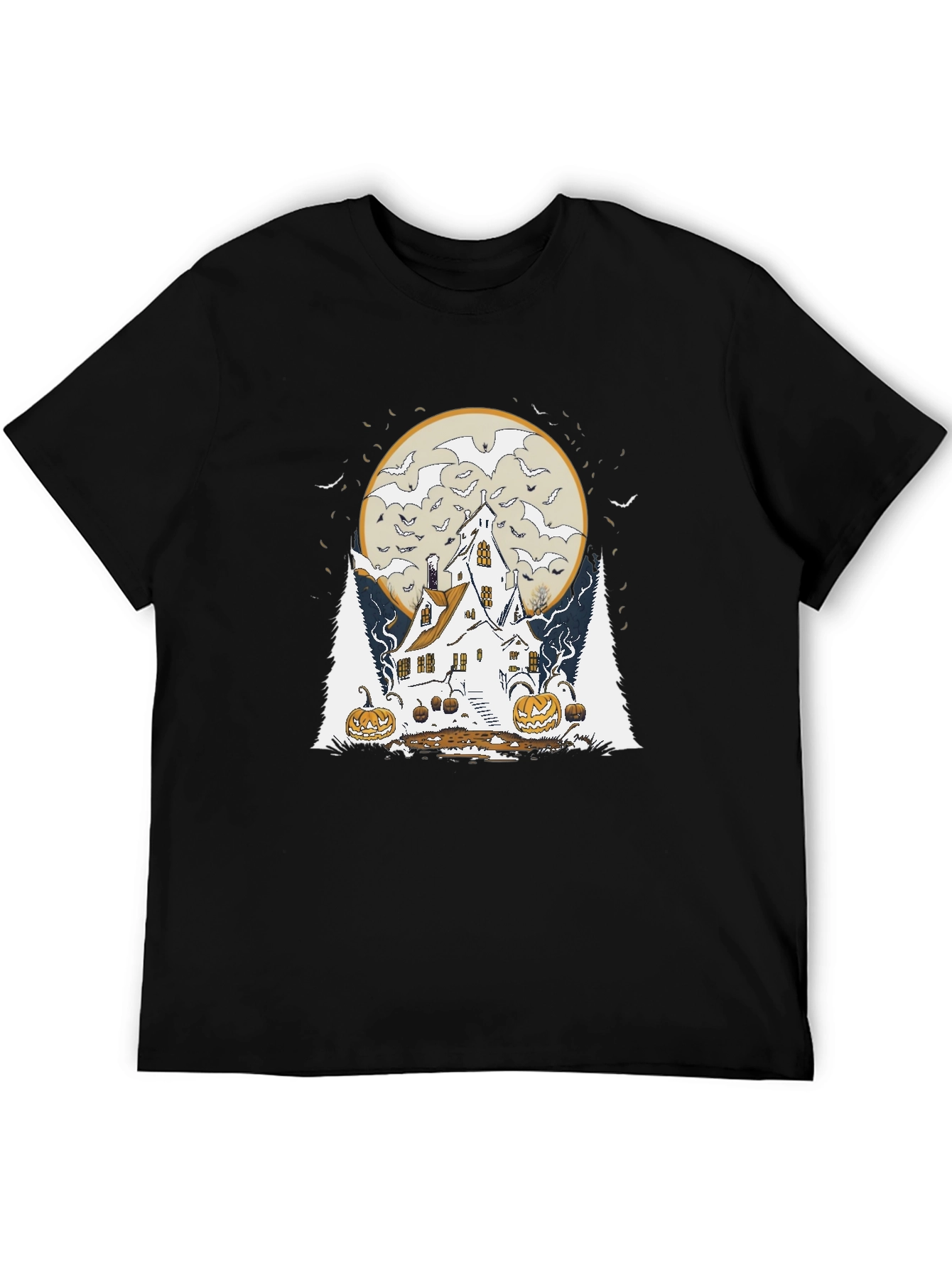 Spooky Halloween Haunted House T-Shirt
