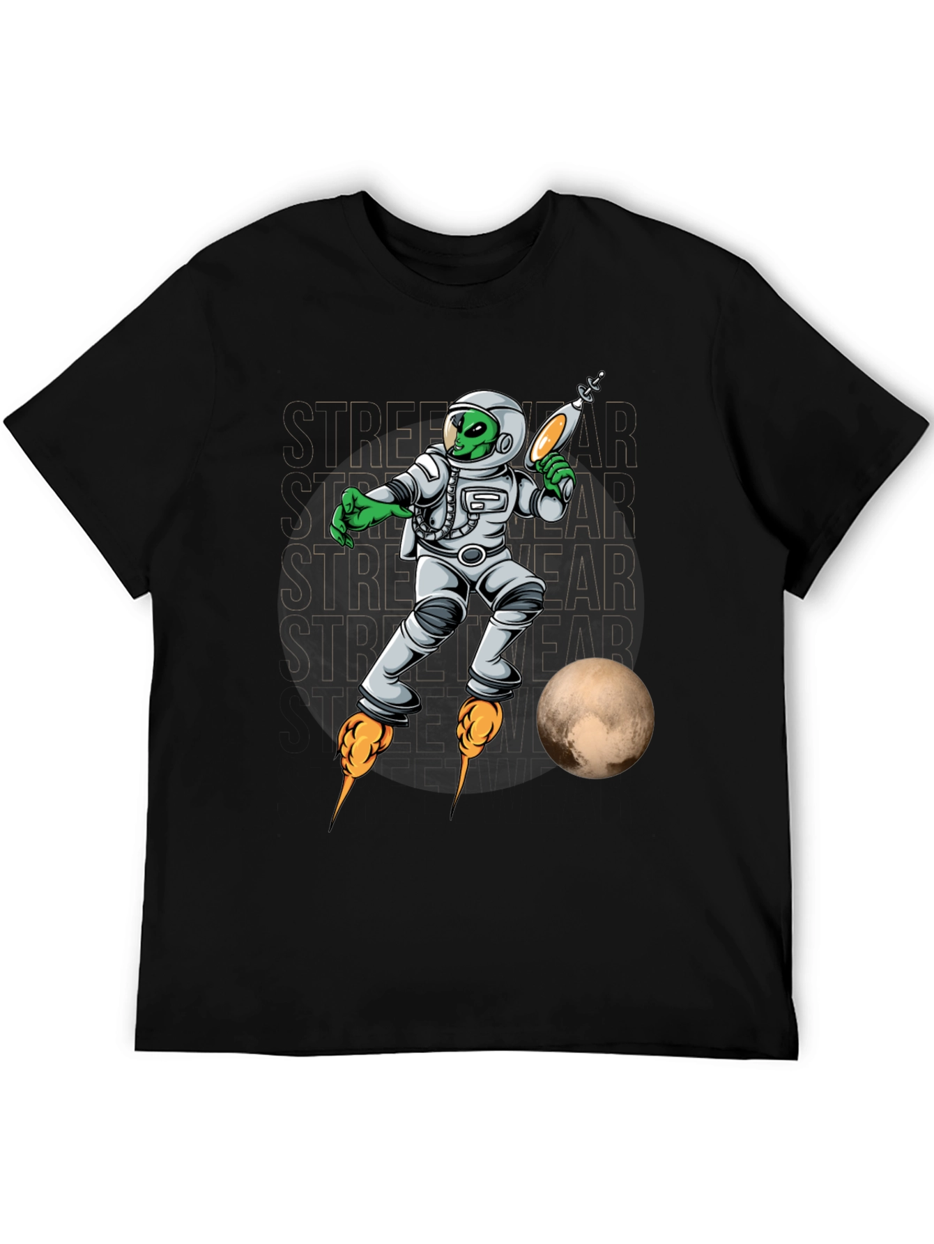 Alien Astronaut Streetwear Graphic Tee
