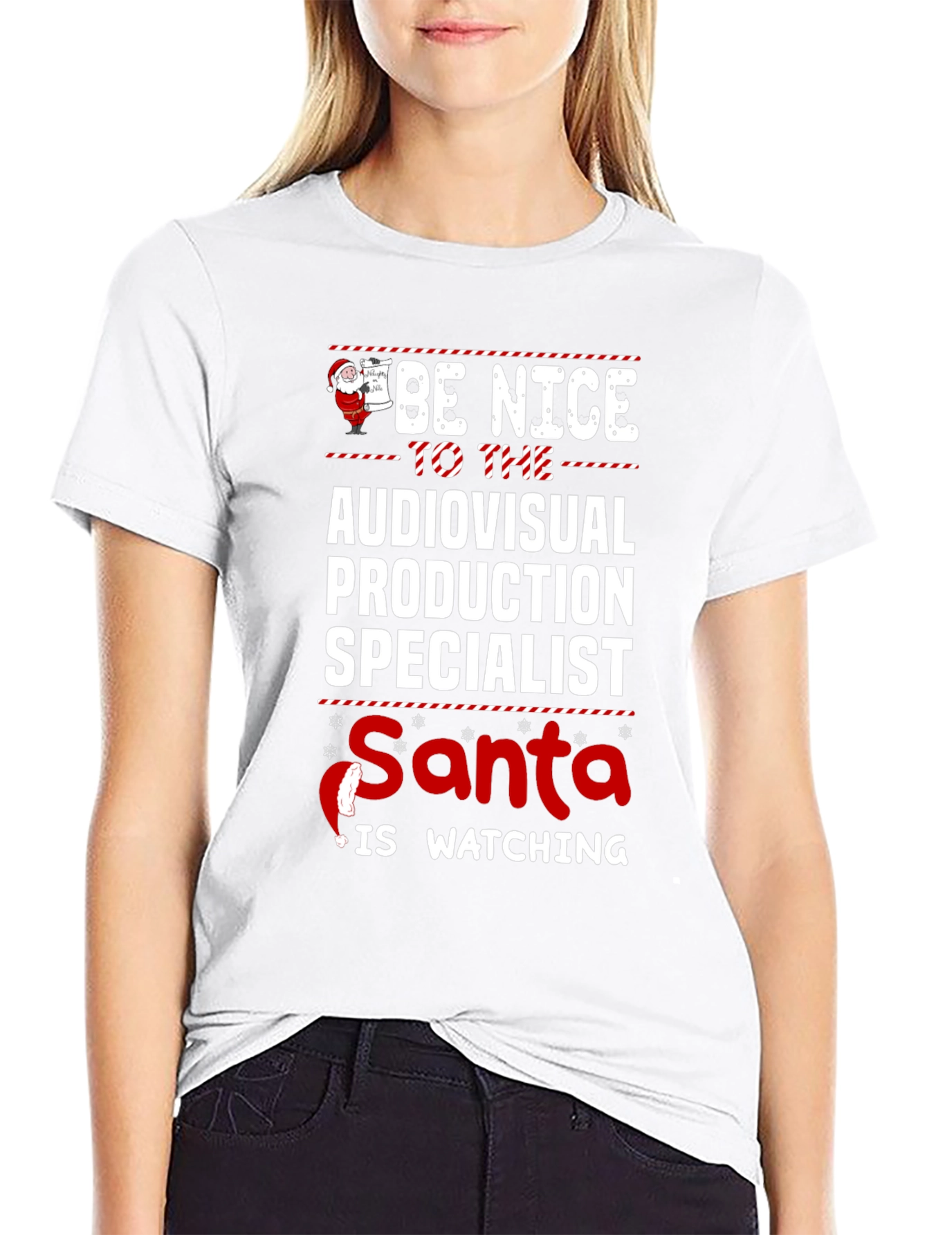 Audiovisual Production Specialist Santa T-Shirt