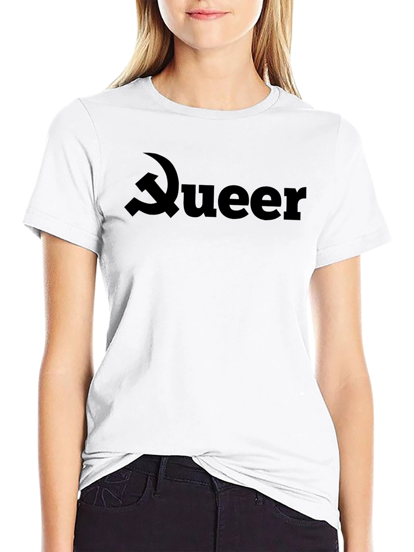 Queer Hammer & Sickle Black T-Shirt