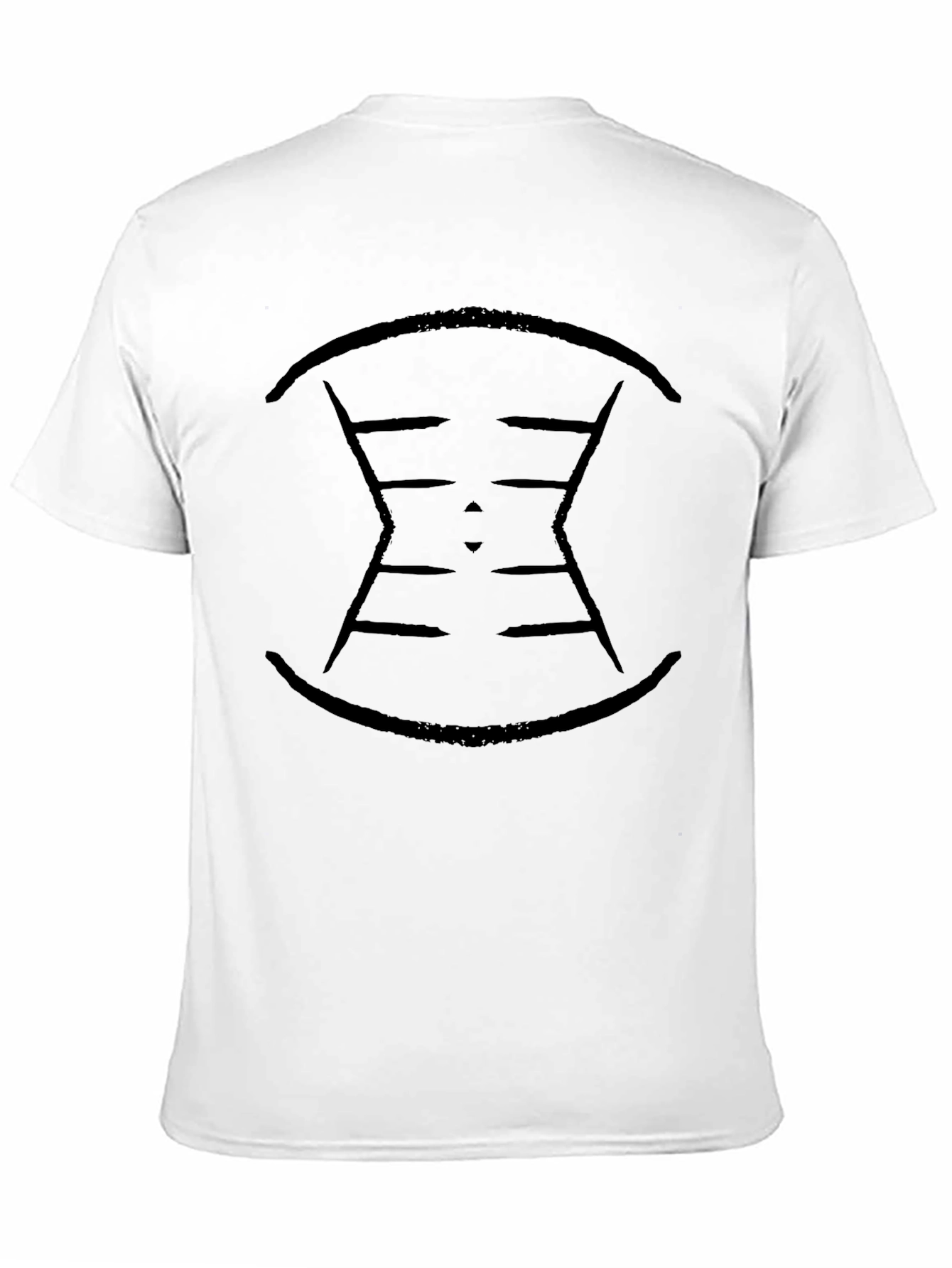 Abstract Graphic Mens Black T-Shirt
