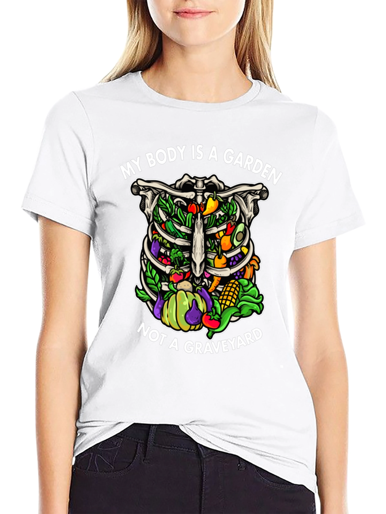 Vegan Rib Cage Garden T-Shirt